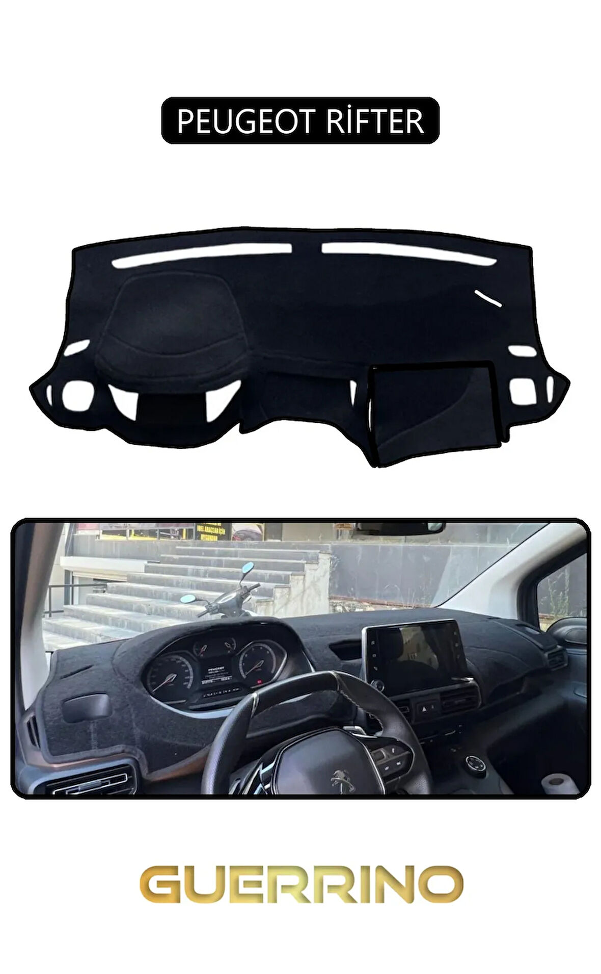 PEUGEOT RİFTERTORPİDO KORUMA HALISI SİYAH KENAR