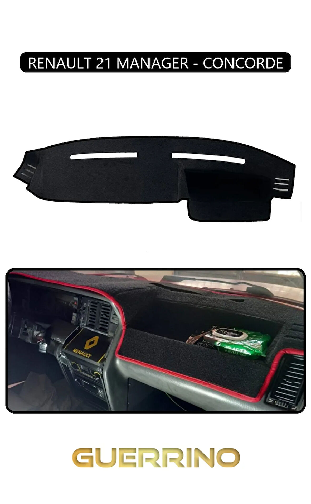 RENAULT 21 MANAGER - CONCORDETORPİDO KORUMA HALISI SİYAH KENAR