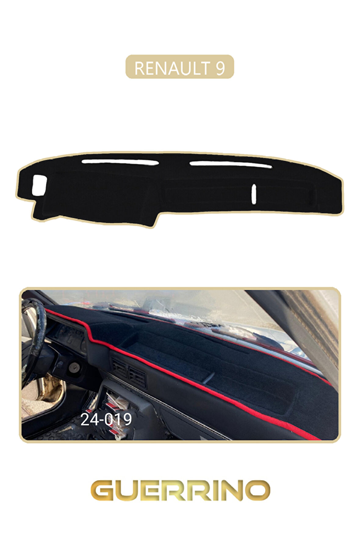 RENAULT 9 TORPİDO KORUMA HALISI BEJ KENAR