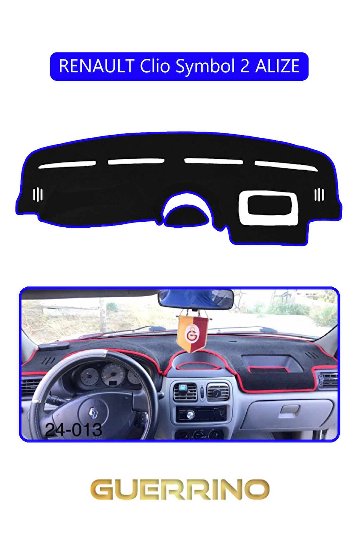 RENAULT Clio Symbol 2 ALIZETORPİDO KORUMA HALISI MAVİ KENAR