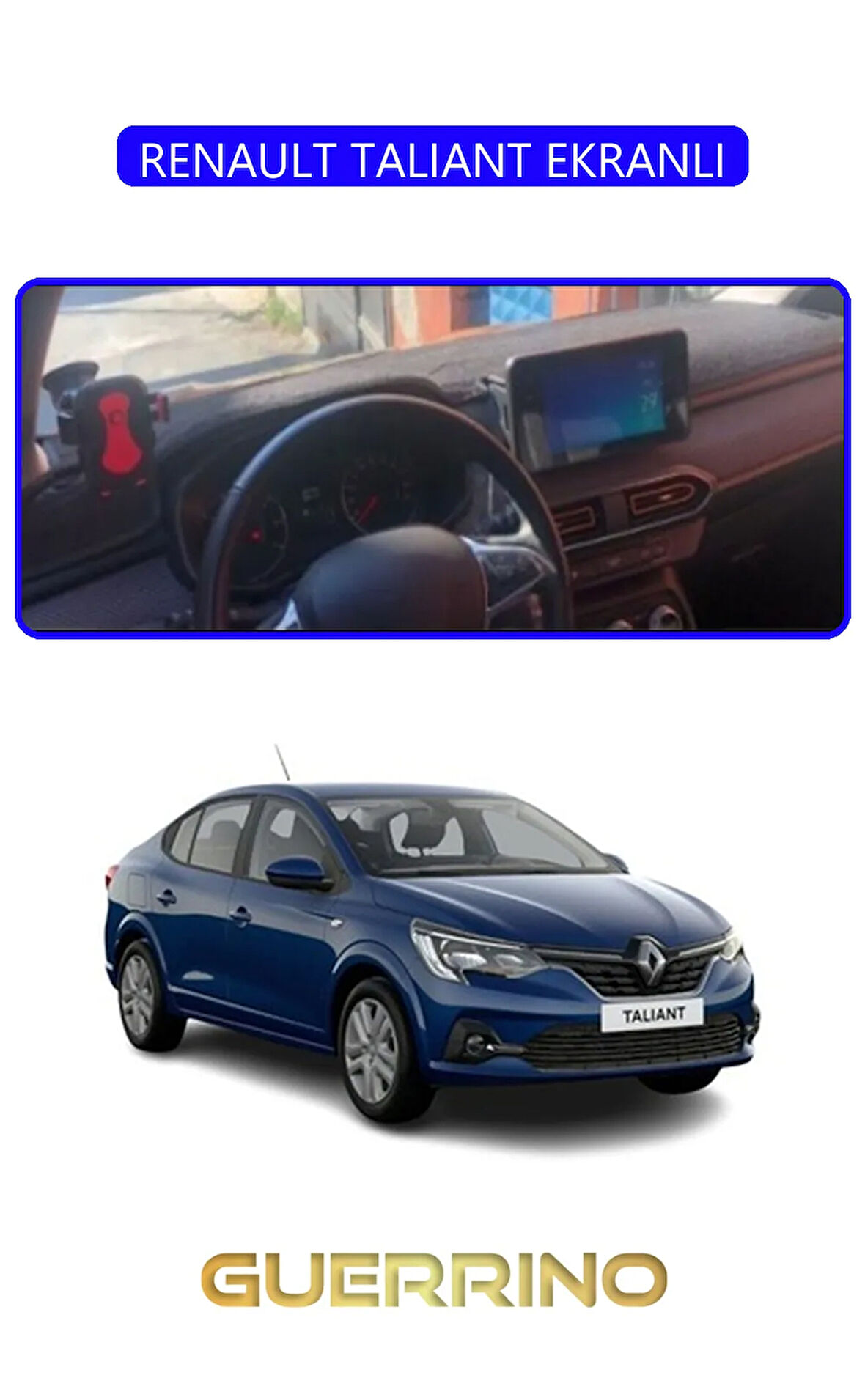 RENAULT TALIANT EKRANLITORPİDO KORUMA HALISI MAVİ KENAR