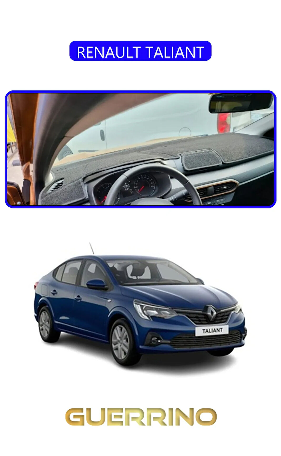 RENAULT TALIANTTORPİDO KORUMA HALISI MAVİ KENAR