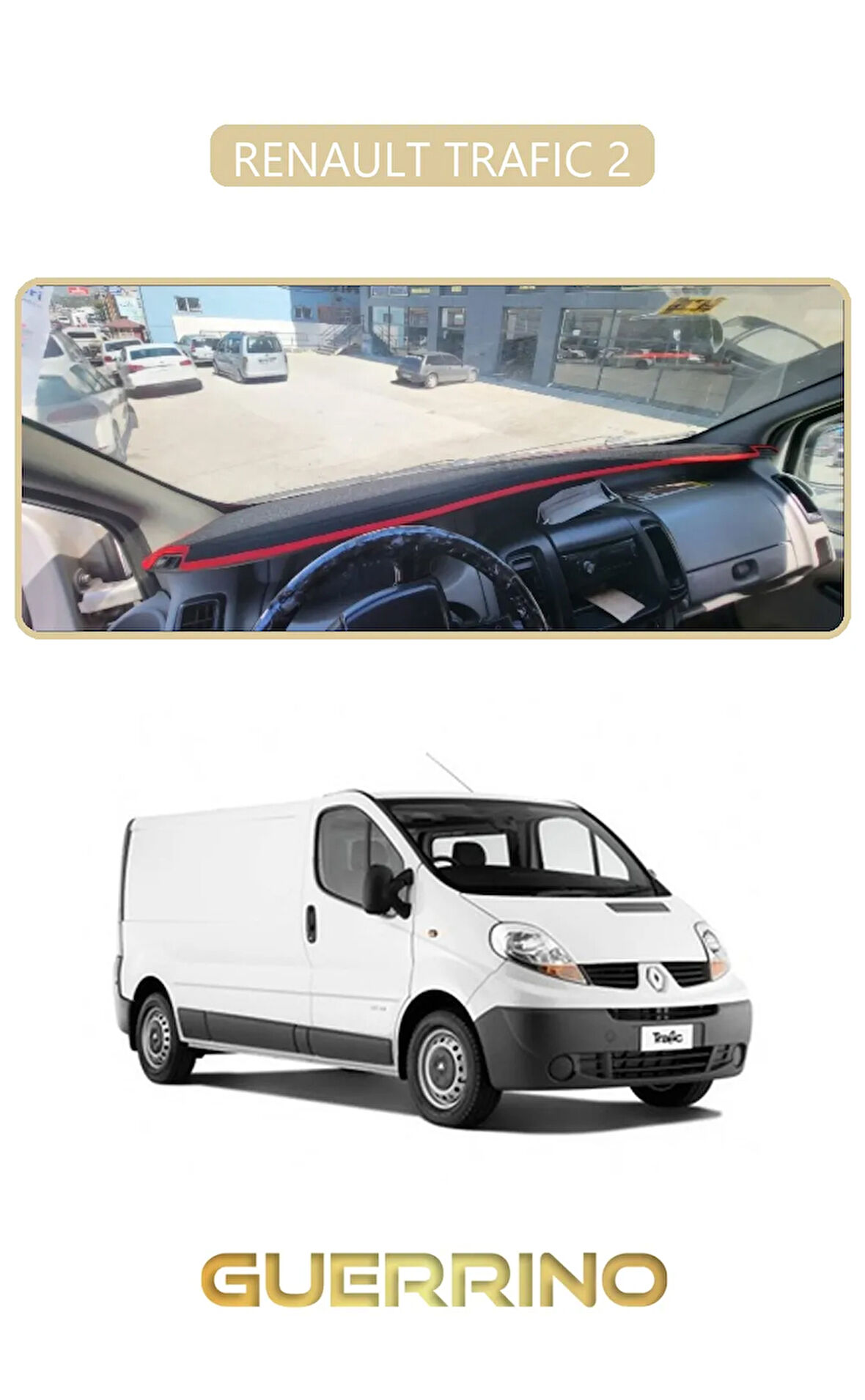 RENAULT TRAFIC 2TORPİDO KORUMA HALISI BEJ KENAR
