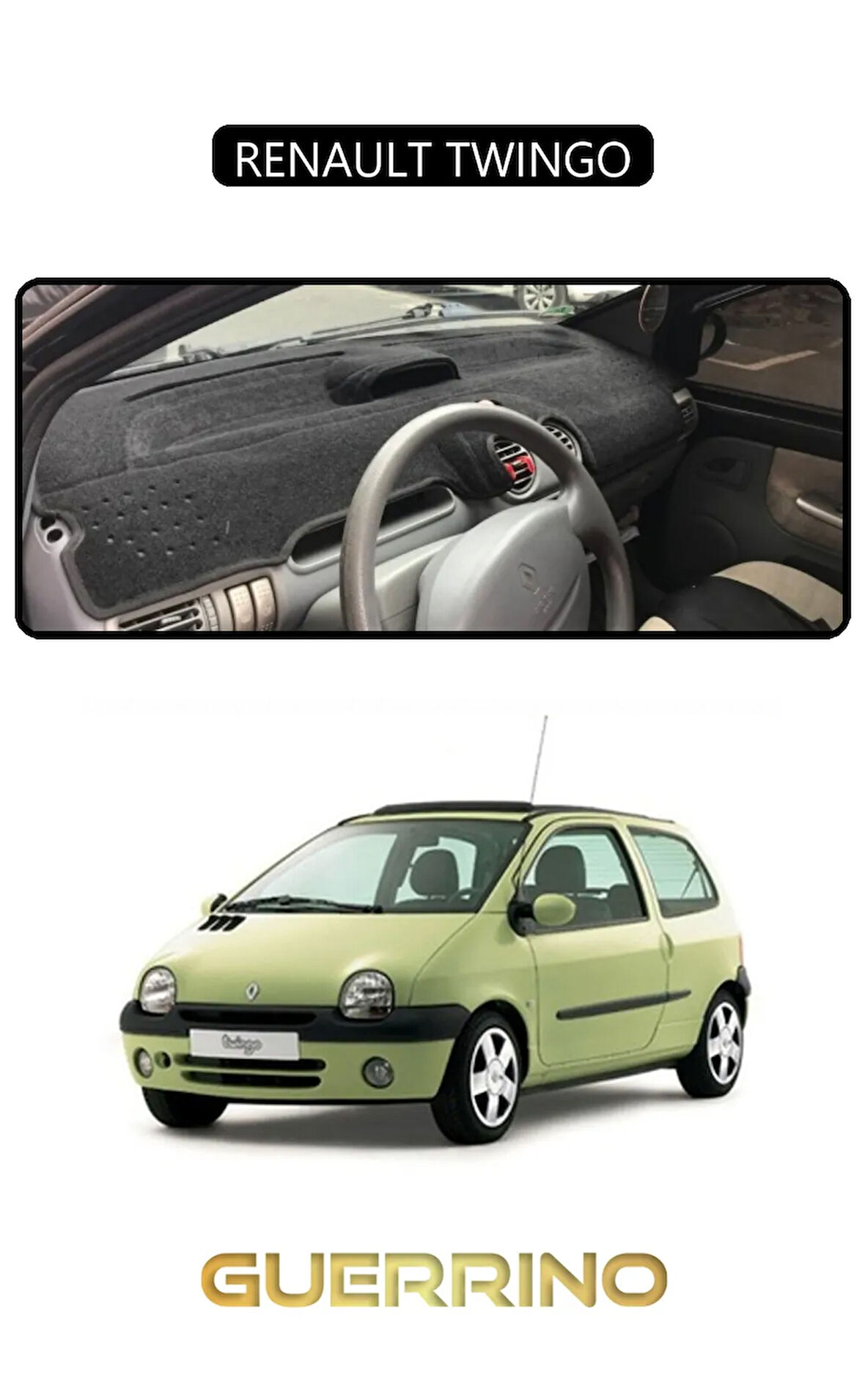 RENAULT TWINGOTORPİDO KORUMA HALISI SİYAH KENAR