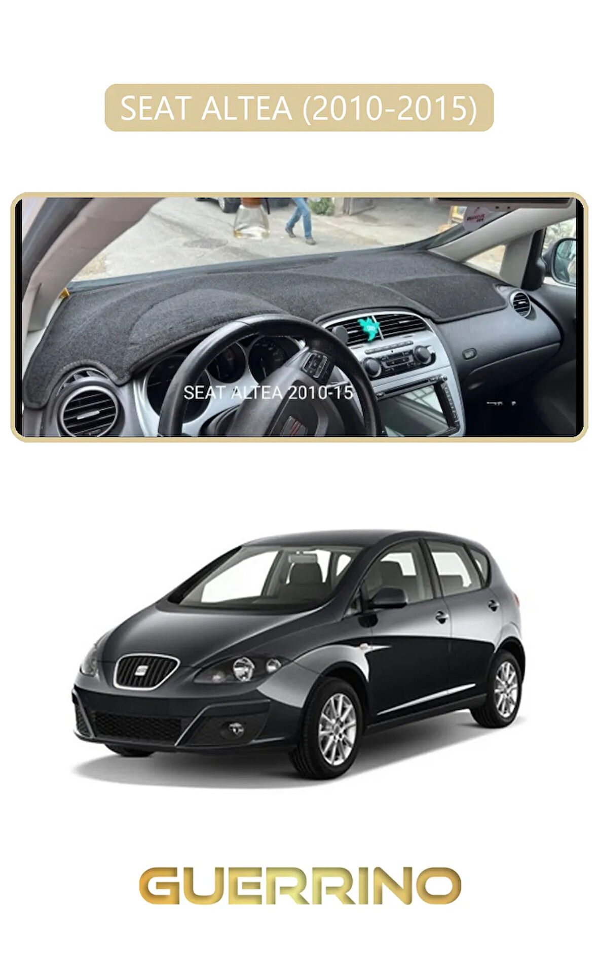 SEAT ALTEA (2010-2015)TORPİDO KORUMA HALISI BEJ KENAR