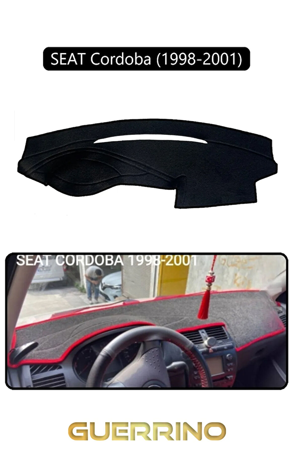SEAT Cordoba (1998-2001)TORPİDO KORUMA HALISI SİYAH KENAR