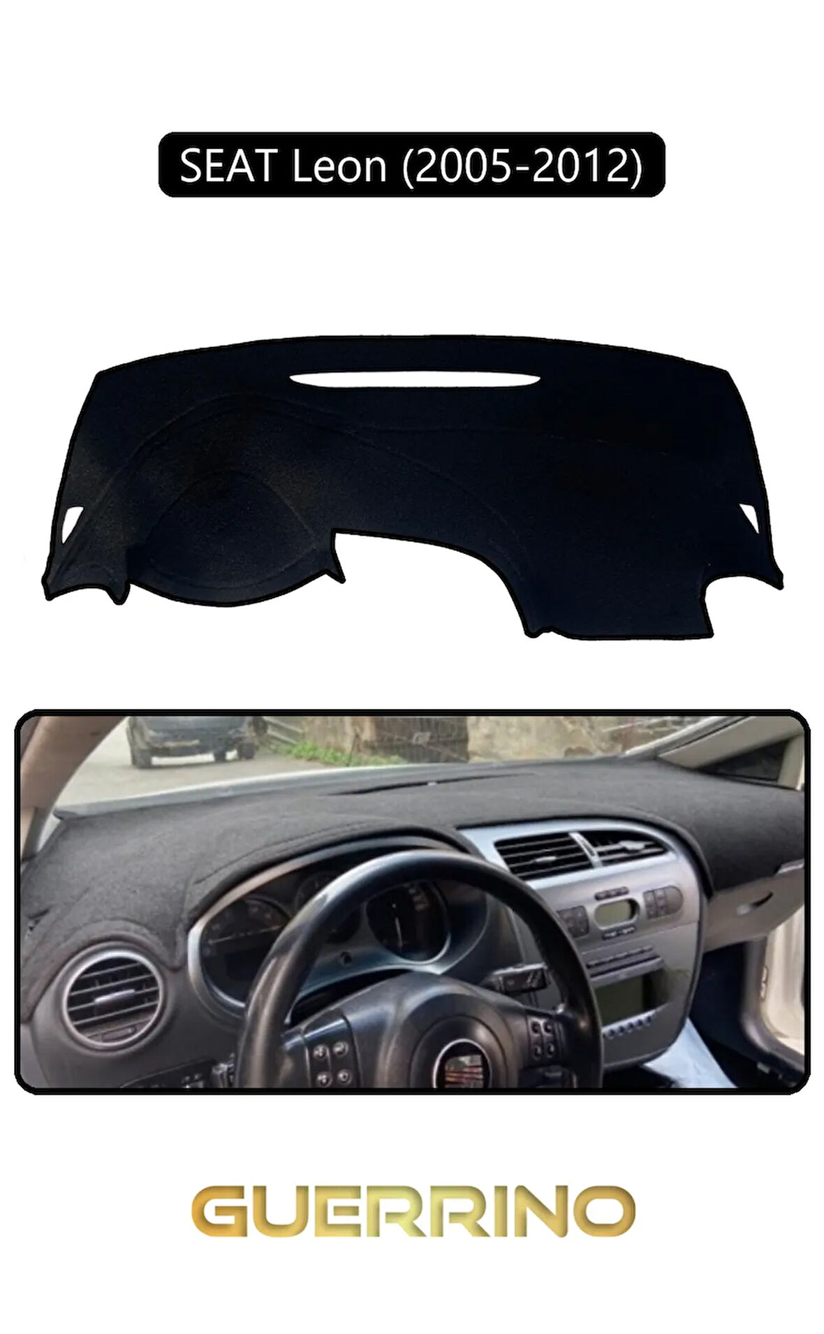 SEAT Leon (2005-2012)TORPİDO KORUMA HALISI SİYAH KENAR