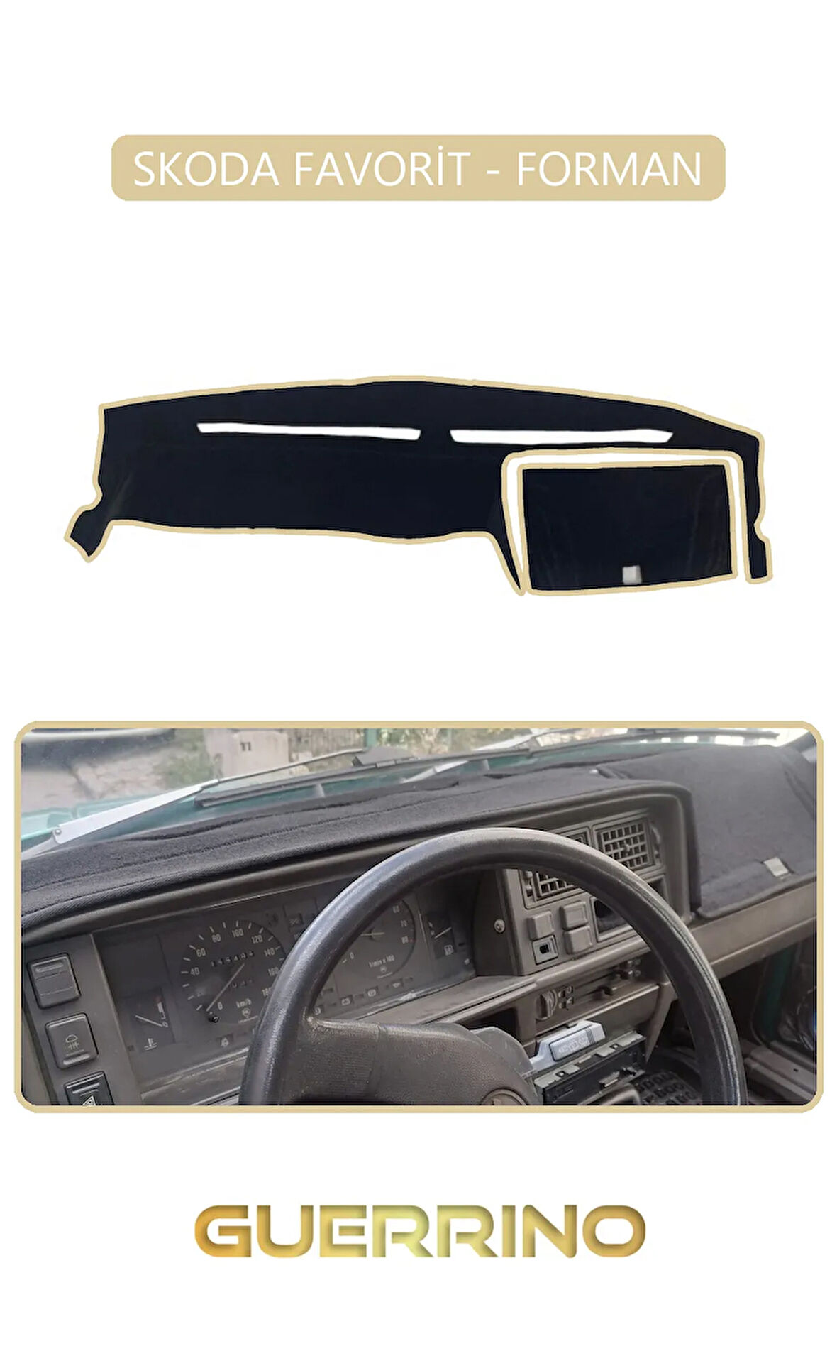 SKODA FAVORİT - FORMANTORPİDO KORUMA HALISI BEJ KENAR