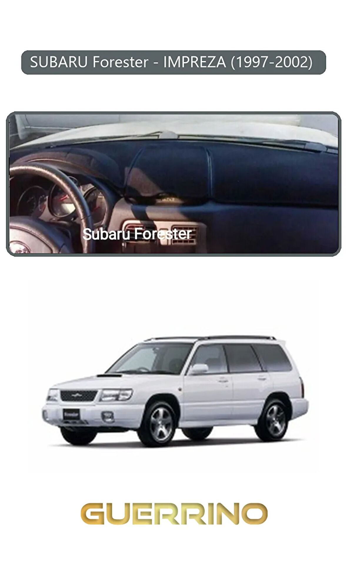 SUBARU Forester (1997-2002) IMPREZZATORPİDO KORUMA HALISI GRİ KENAR