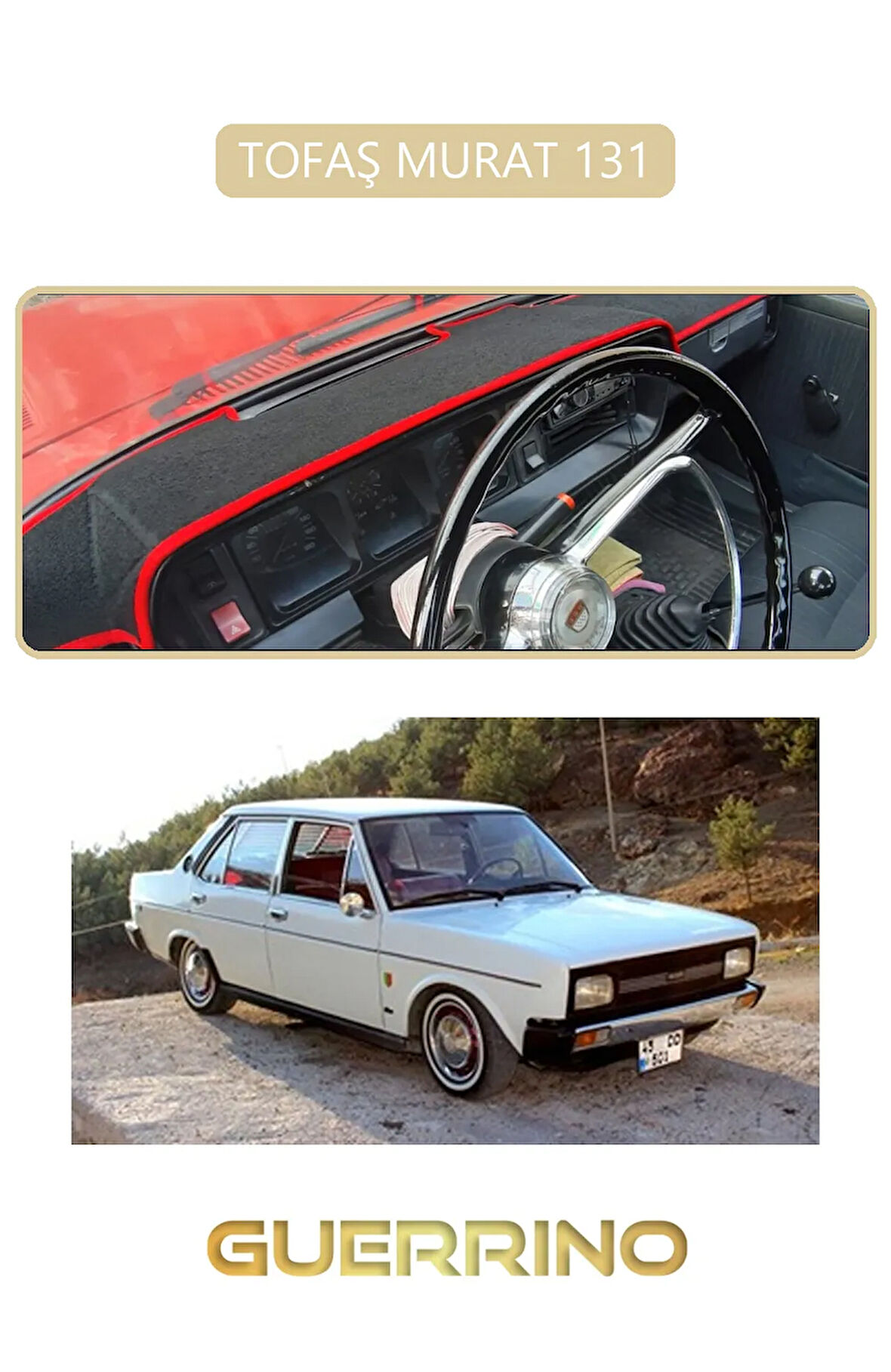 TOFAŞ MURAT 131TORPİDO KORUMA HALISI BEJ KENAR