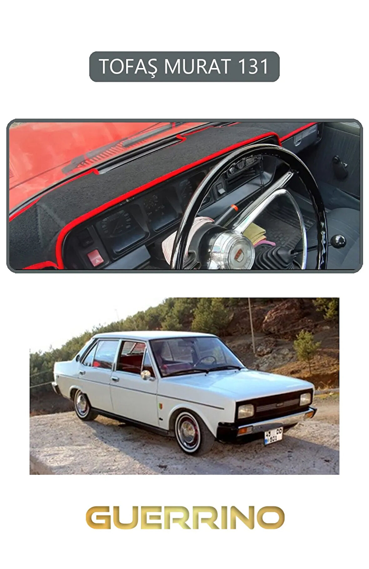 TOFAŞ MURAT 131TORPİDO KORUMA HALISI GRİ KENAR