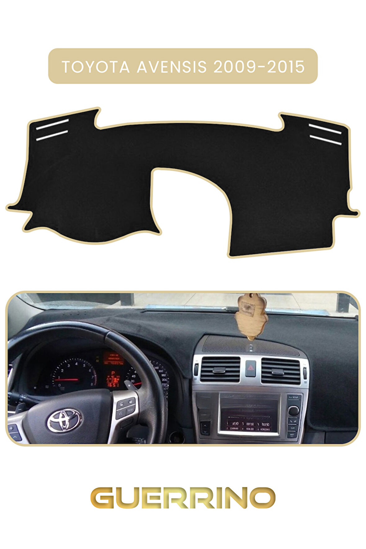 TOYOTA Avensis (2009-2015)TORPİDO KORUMA HALISI BEJ KENAR