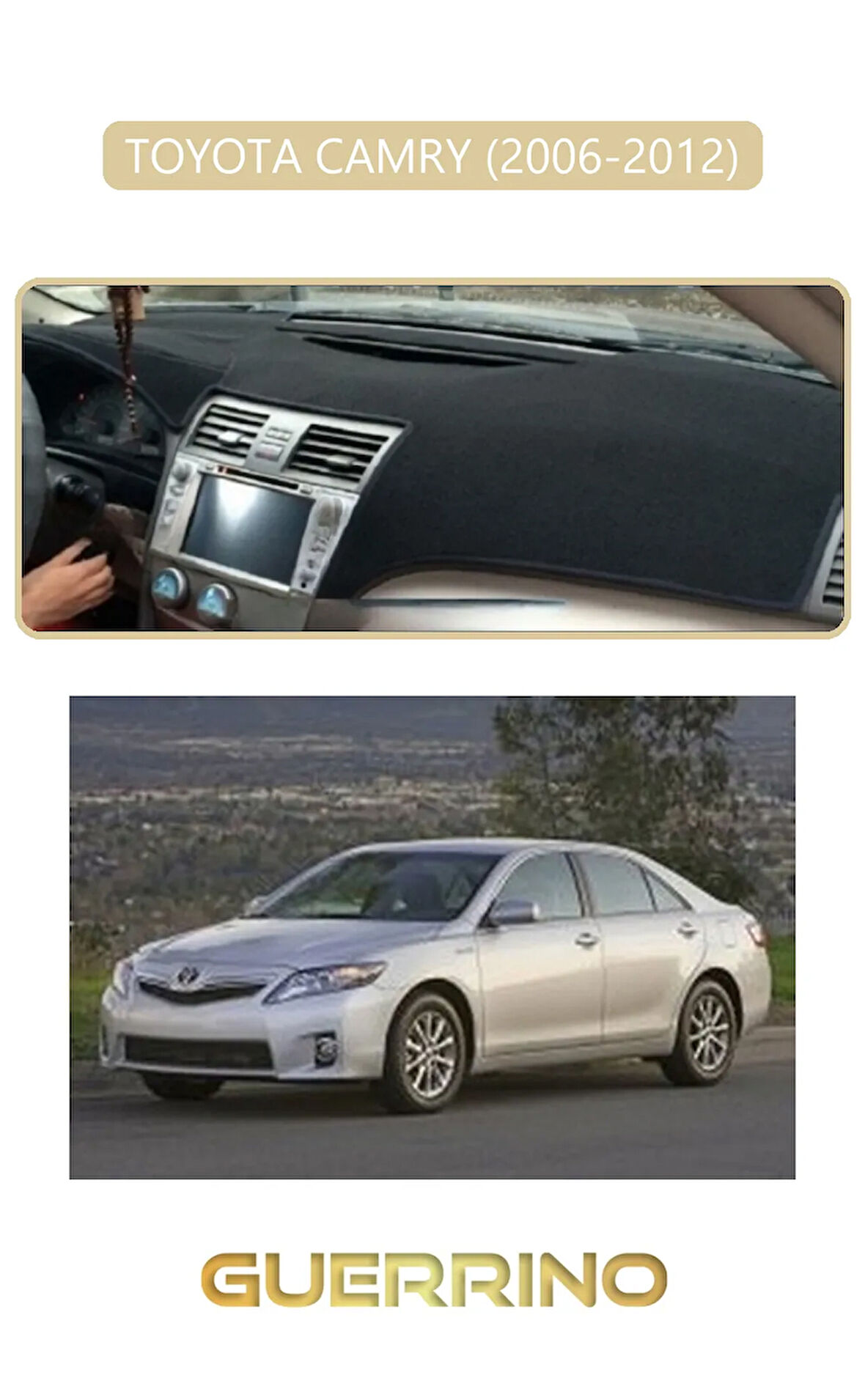 TOYOTA CAMRY (2006-2012)TORPİDO KORUMA HALISI BEJ KENAR