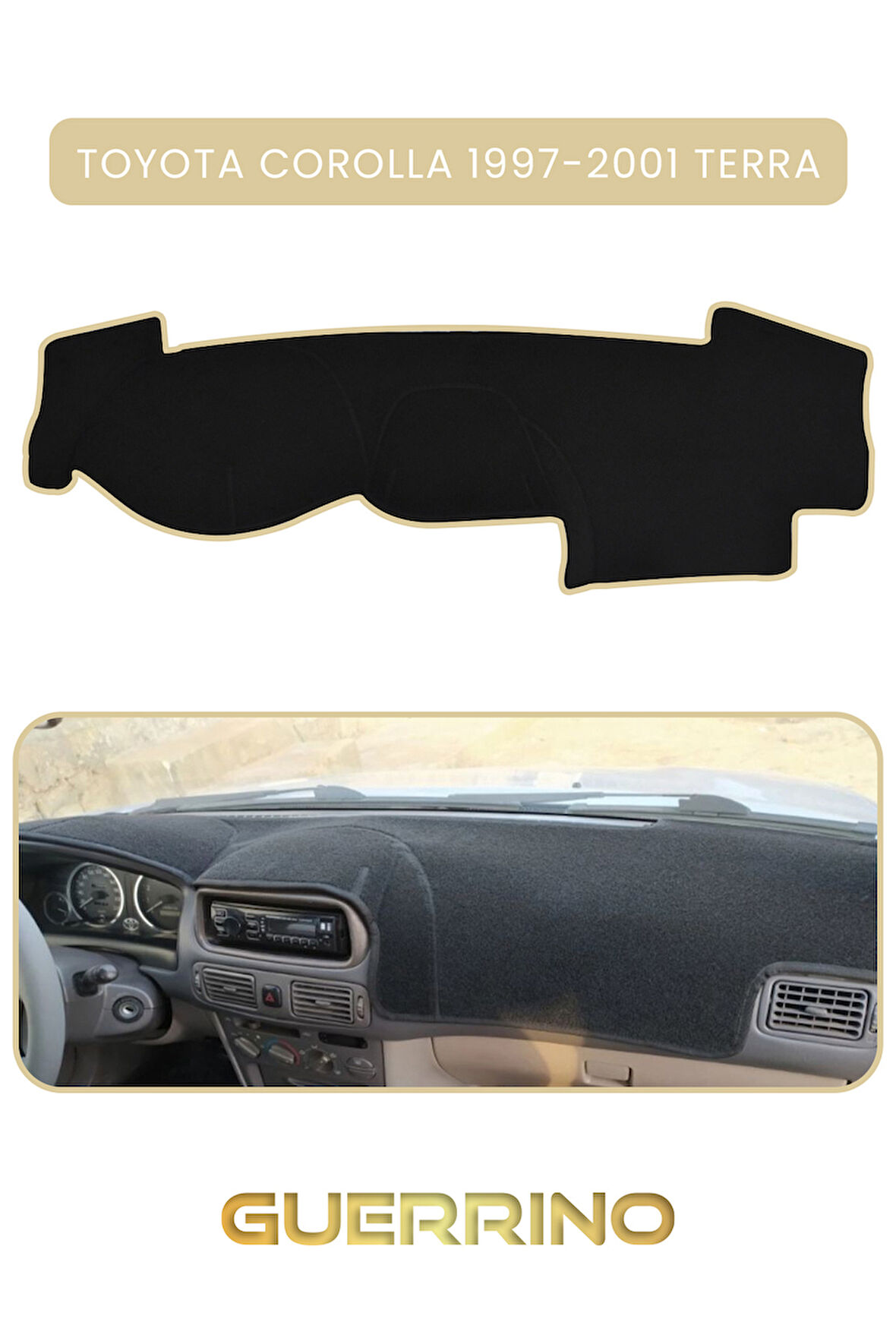 TOYOTA Corolla (1997-2001) TERRATORPİDO KORUMA HALISI BEJ KENAR