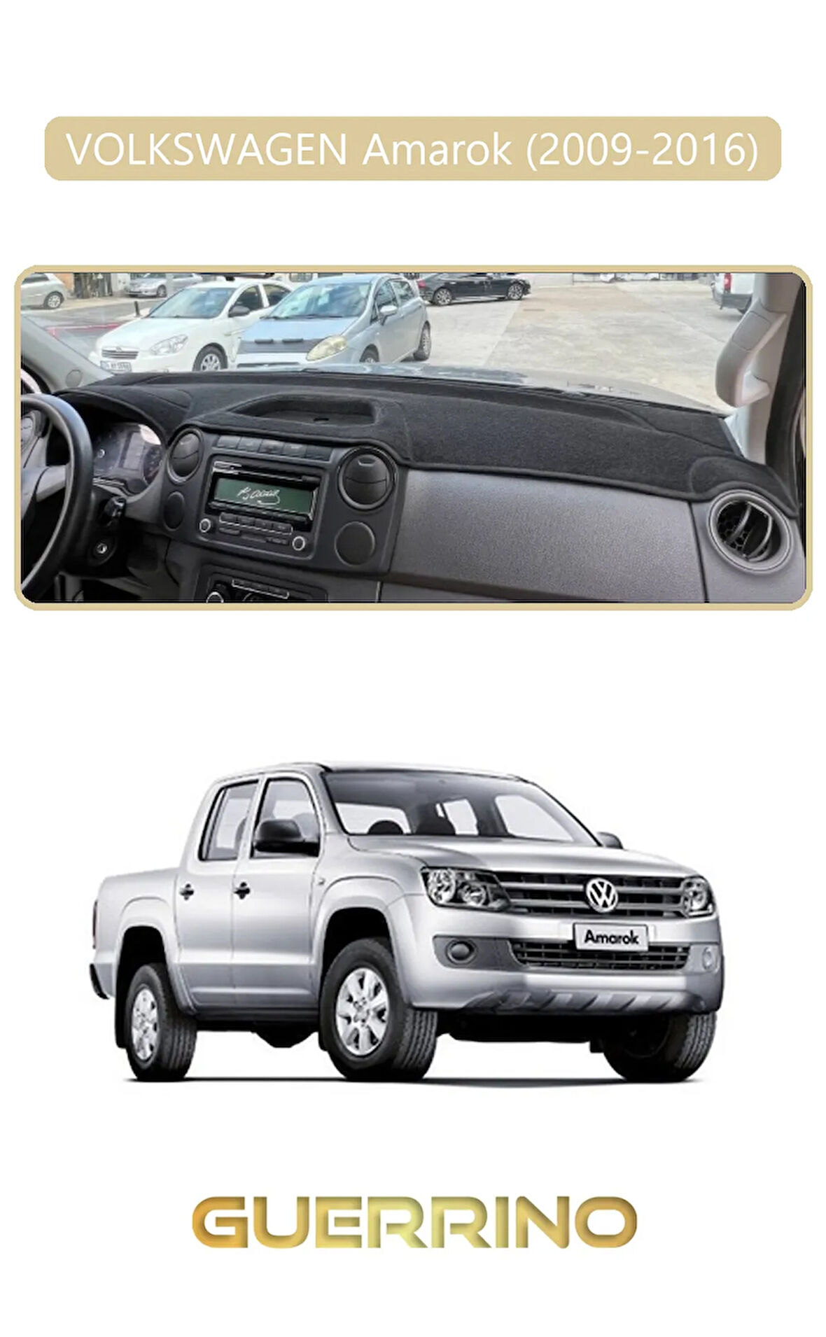 VOLKSWAGEN Amarok (2009-2016)TORPİDO KORUMA HALISI BEJ KENAR