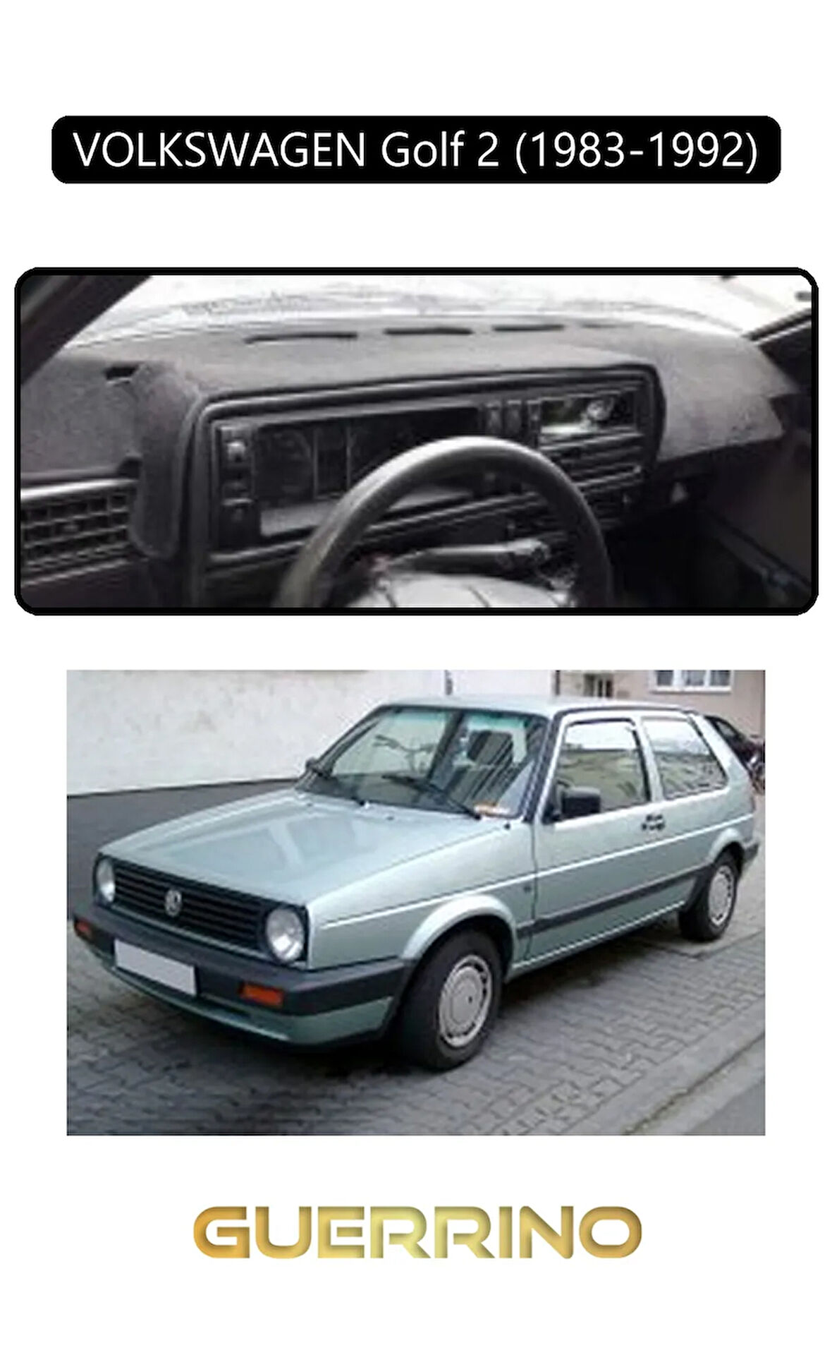 VOLKSWAGEN Golf 2(1983-1992)TORPİDO KORUMA HALISI SİYAH KENAR