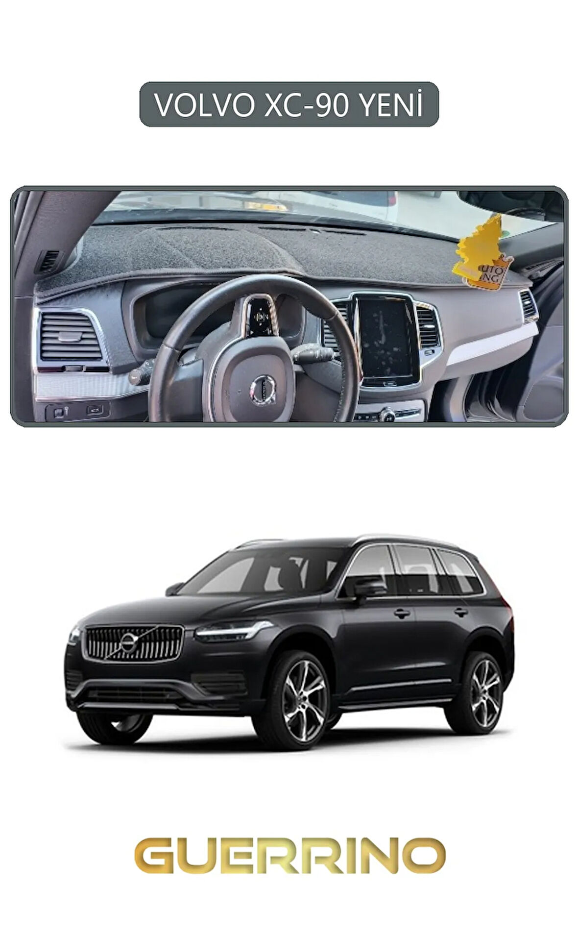 VOLVO XC-90 YENİTORPİDO KORUMA HALISI GRİ KENAR