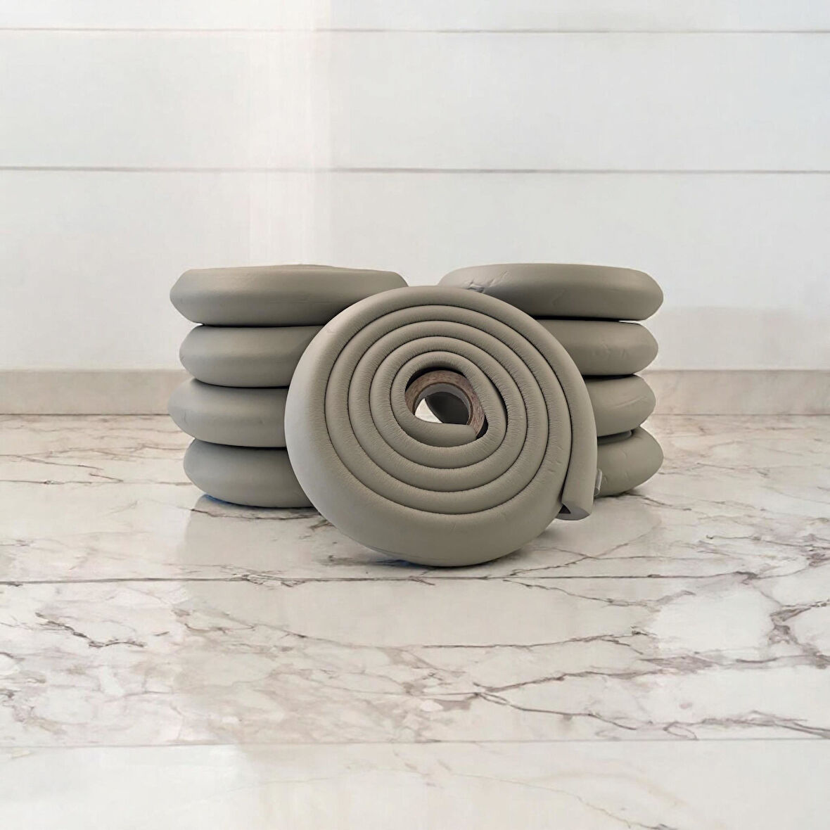 5'li Jumbo 2 Mt. Kenar Ve 4 Ad. Köşe Koruyucu Set Gri