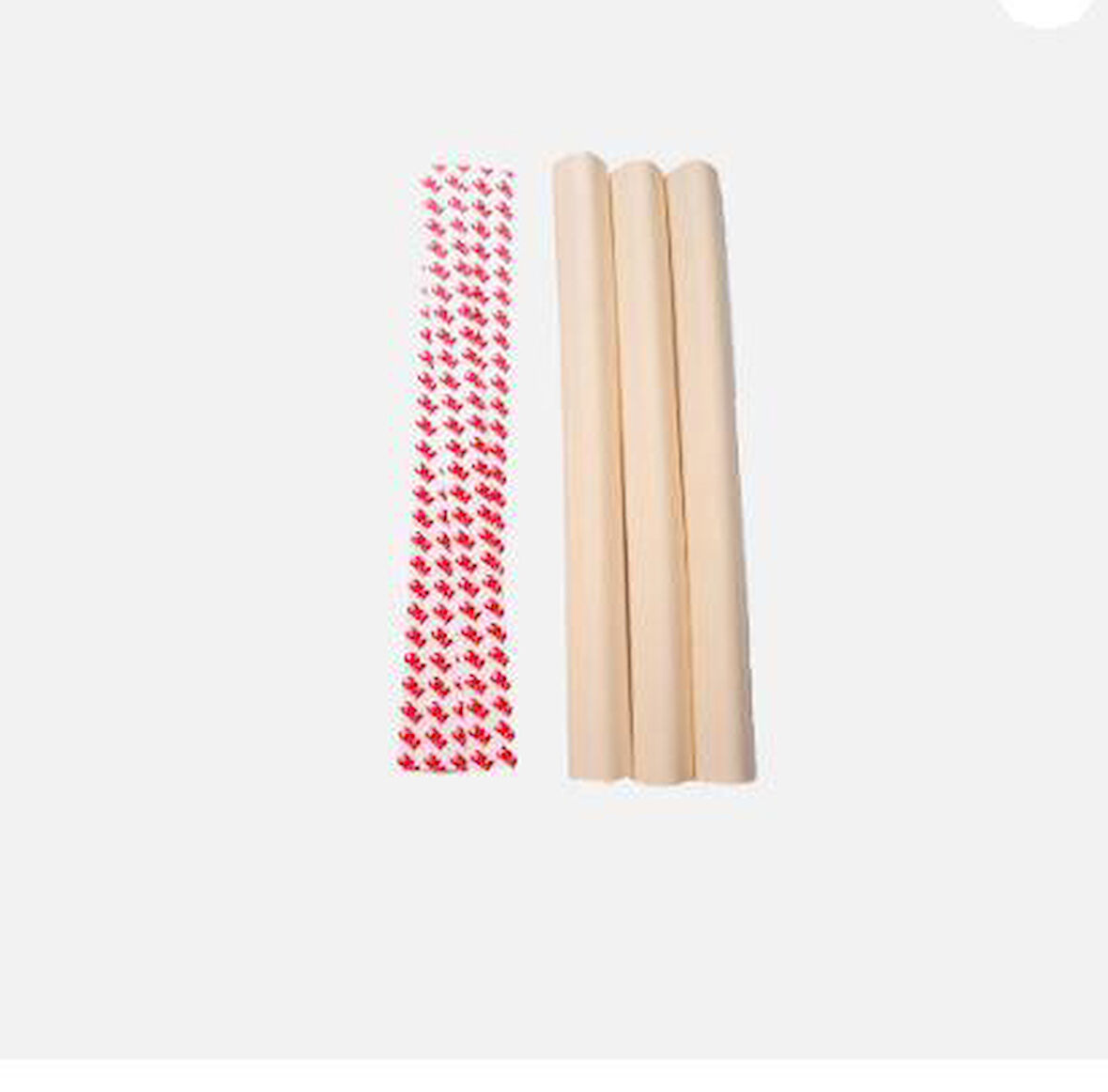 3'lü 40 cm Kauçuk Jumbo Kenar Koruyucu Krem