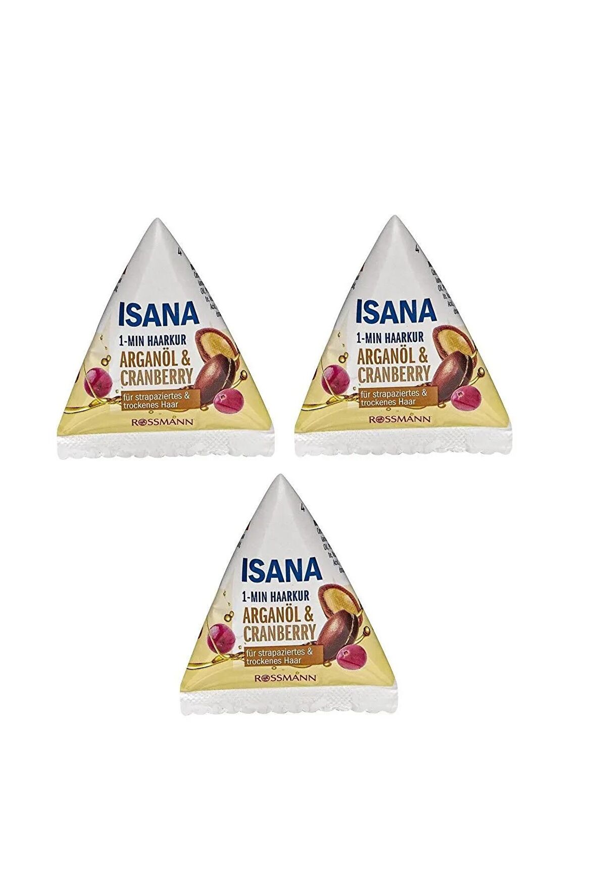 ISANA Saç Bakım Kürü Argan Yağı 25ml 3 Adet