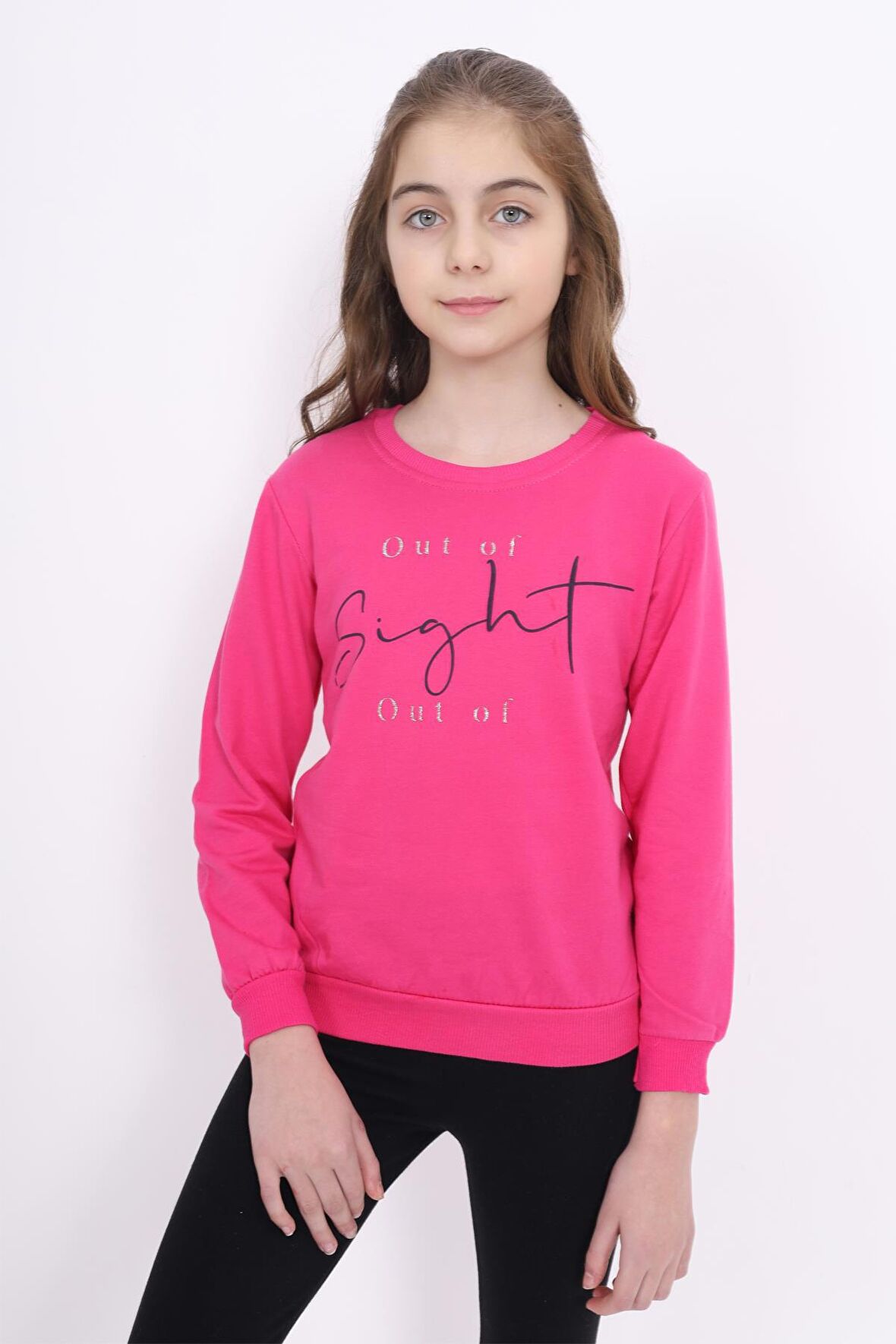 OUT OF SİGHT BASKILI SWEATSHIRT ECCK-OLC-3895-6