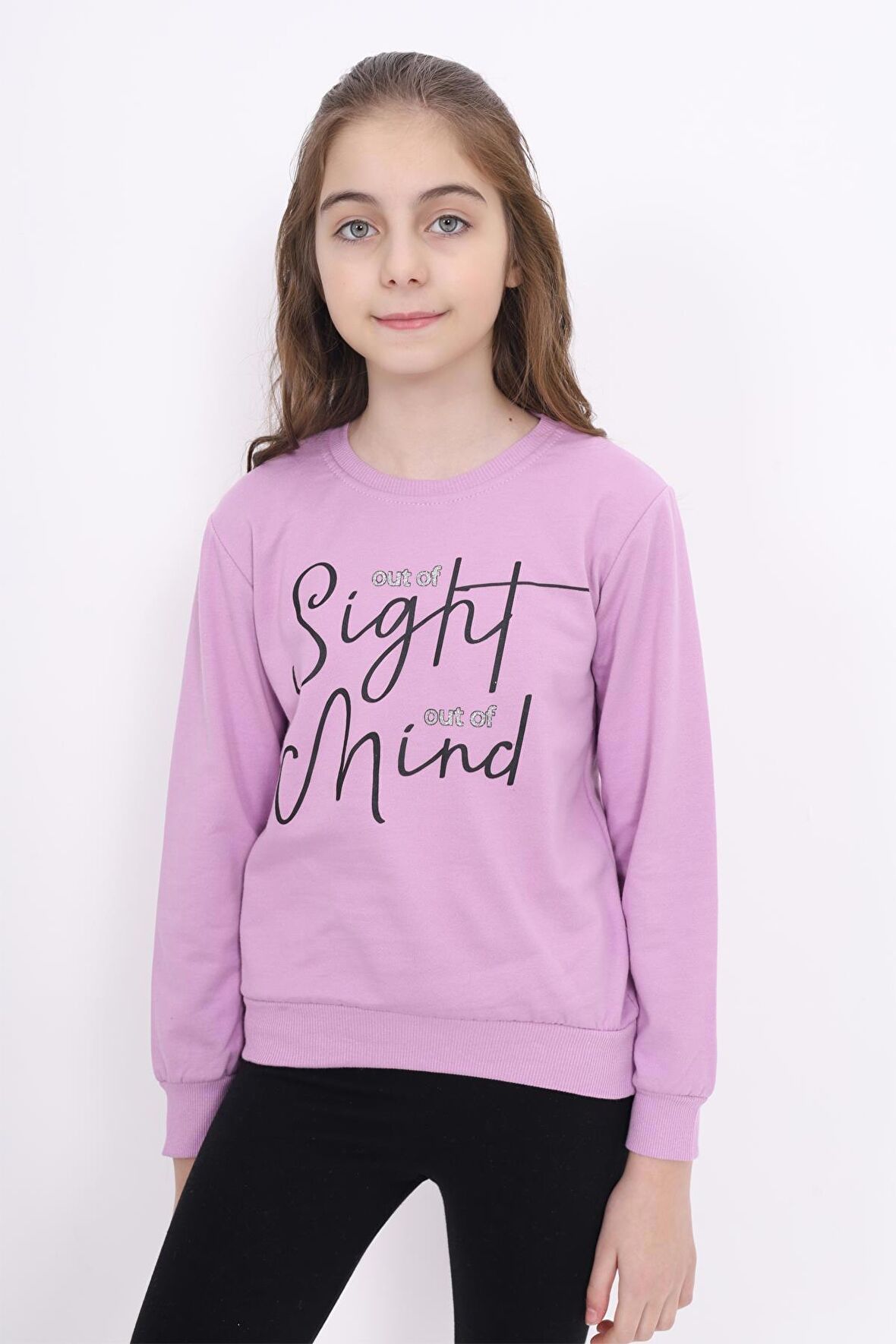 OUT OF SİGHT BASKILI SWEATSHIRT ECCK-OLC-3895-6