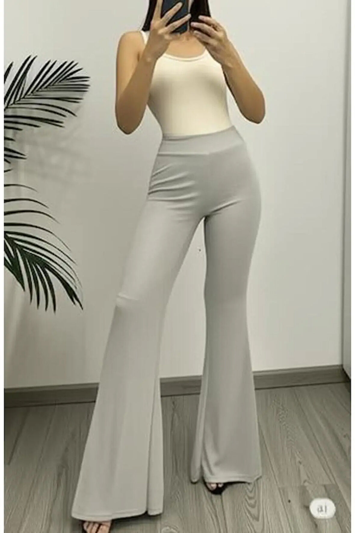 SCUBA KREP İSPANYOL PAÇA PANTOLON