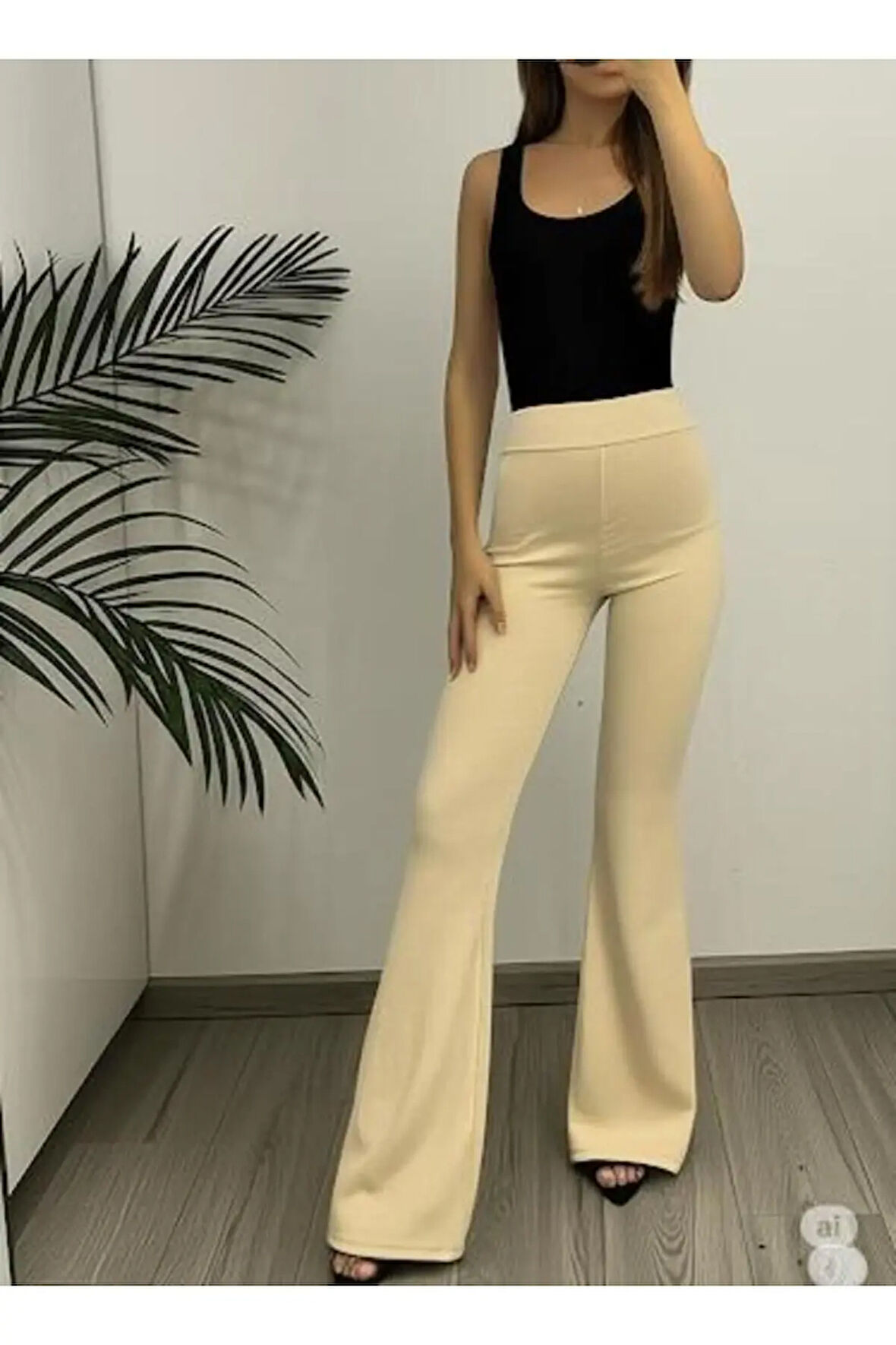 SCUBA KREP İSPANYOL PAÇA PANTOLON