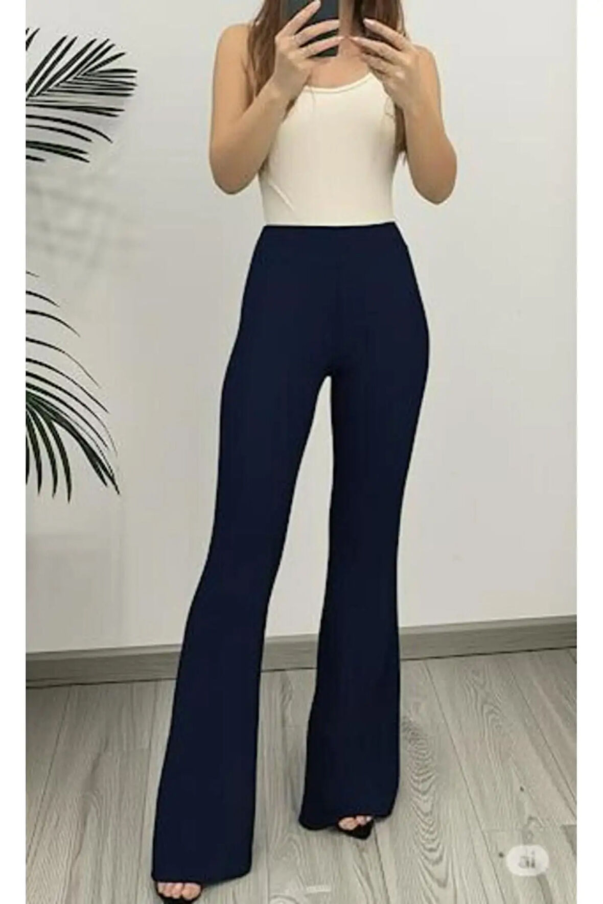 SCUBA KREP İSPANYOL PAÇA PANTOLON