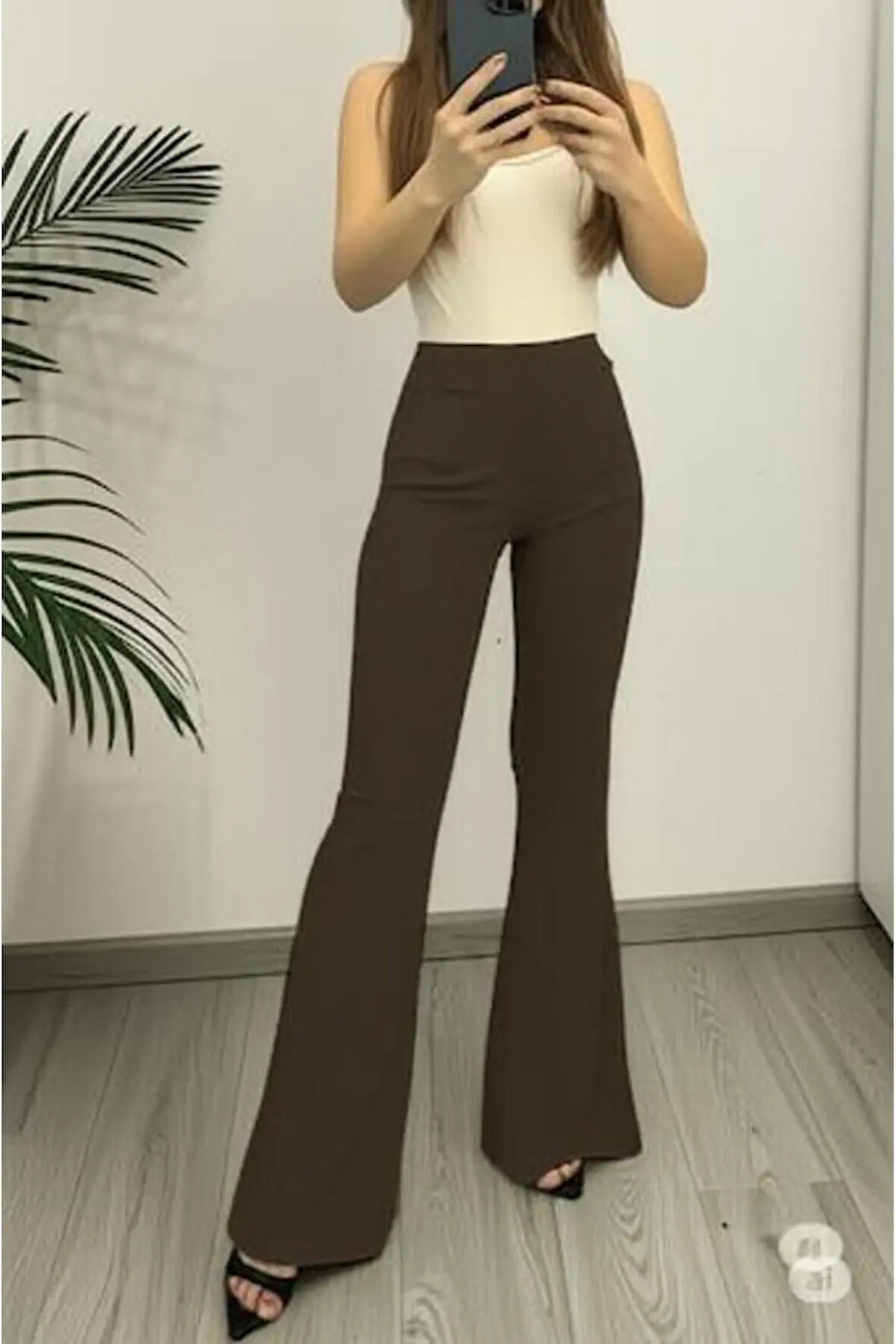 SCUBA KREP İSPANYOL PAÇA PANTOLON