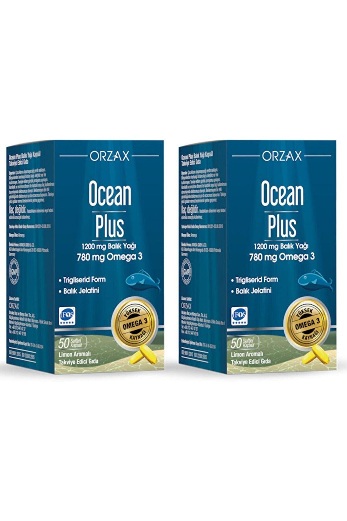 Ocean Plus 1200 mg 50 Kapsül 2 Adet