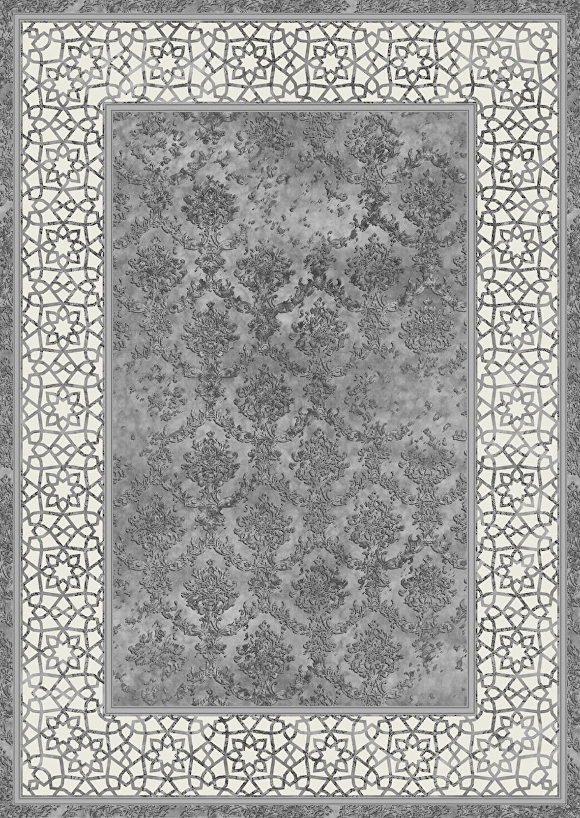 Pamuk Dokuma Taban Kaymaz Yıkanabilir Klasik Desenli  Salon Halısı Mutfak Halısı Koridor Halısı