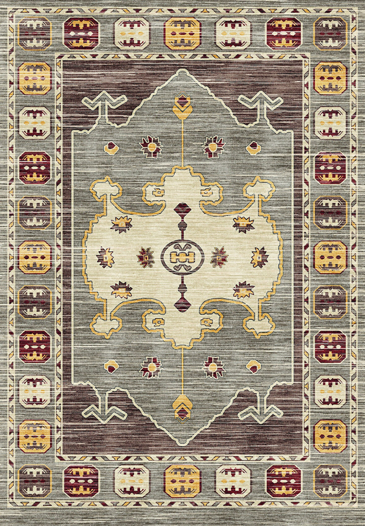 Pamuk Dokuma Taban Kaymaz Yıkanabilir Klasik Desenli  Salon Halısı Mutfak Halısı Koridor Halısı