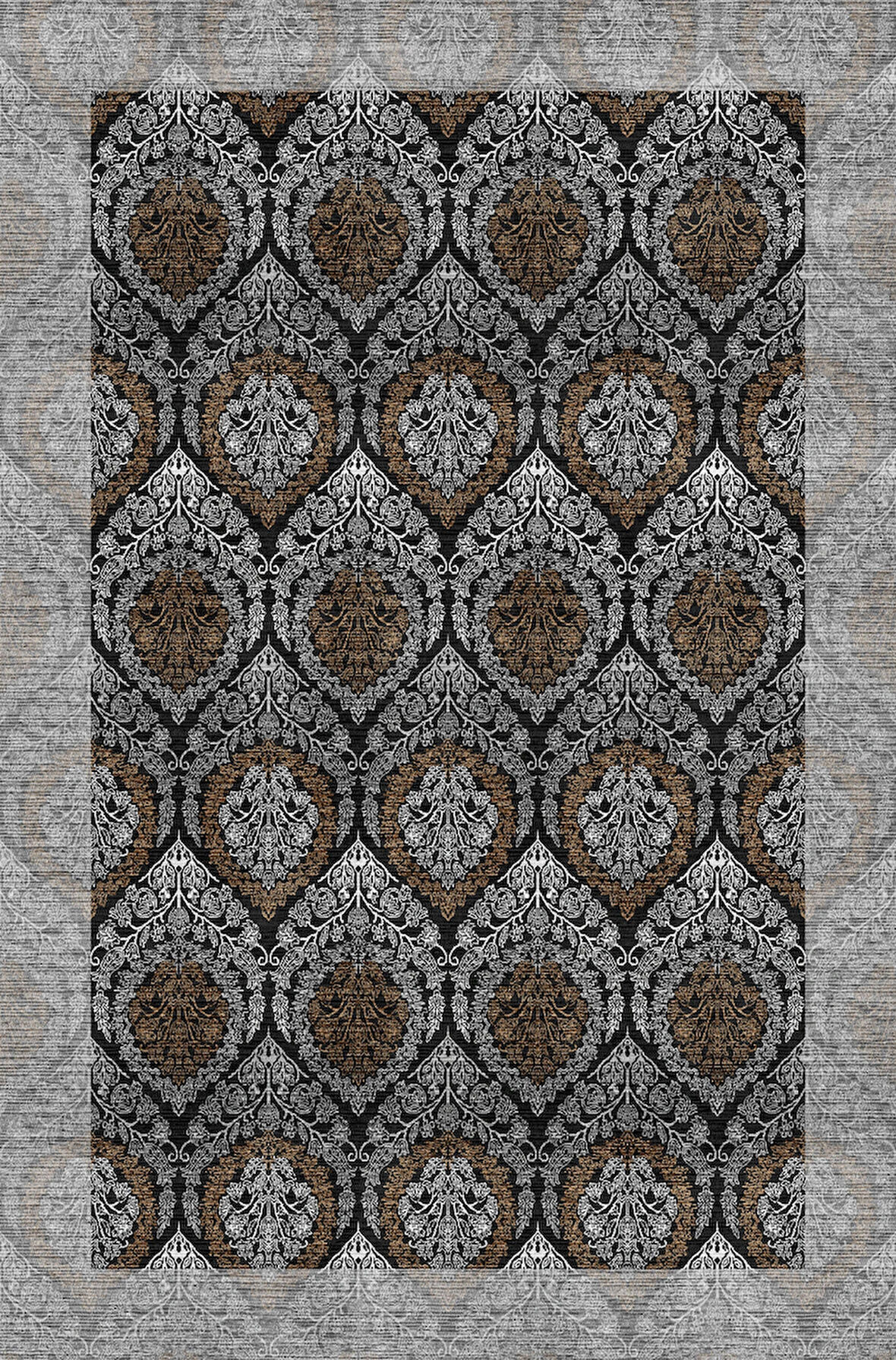 Pamuk Dokuma Taban Kaymaz Yıkanabilir Klasik Desenli  Salon Halısı Mutfak Halısı Koridor Halısı