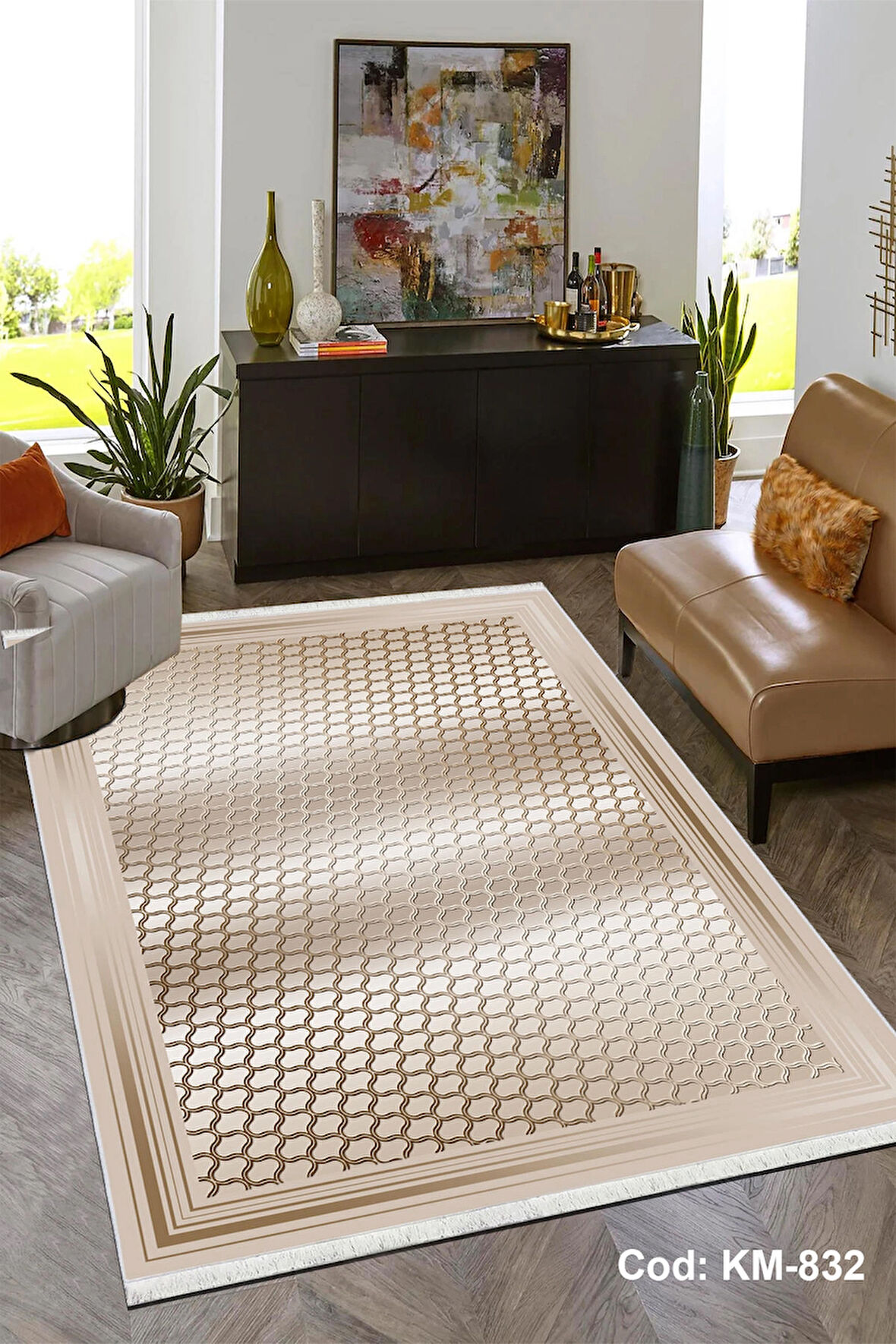 Pamuk Dokuma Taban Kaymaz Yıkanabilir Klasik Desenli  Salon Halısı Mutfak Halısı Koridor Halısı