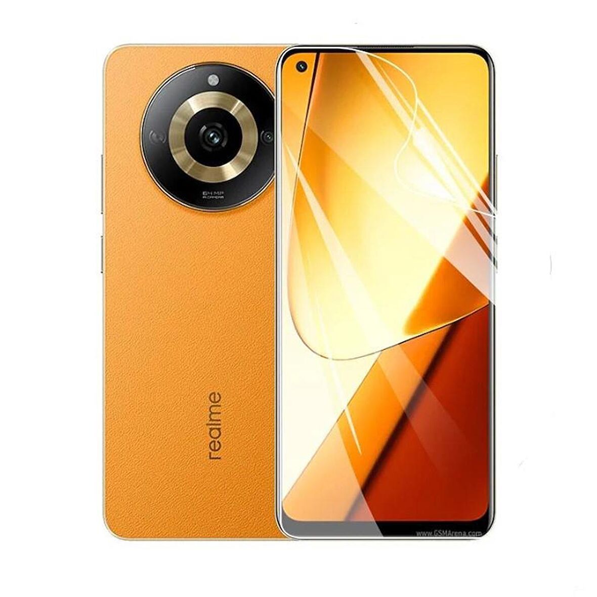 Realme 11 Pro ile Uyumlu Gerçek Kırılmayan Ekran Koruyucu Film HD-ŞEFFAF