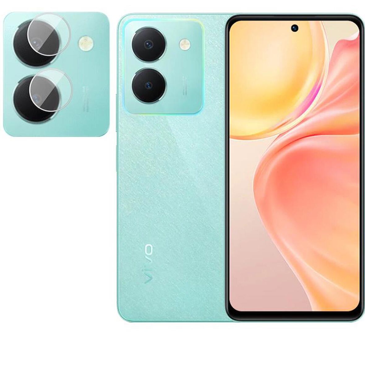 Vivo Y36 Esnek Nano Kamera Lens Koruyucu (1 Set)
