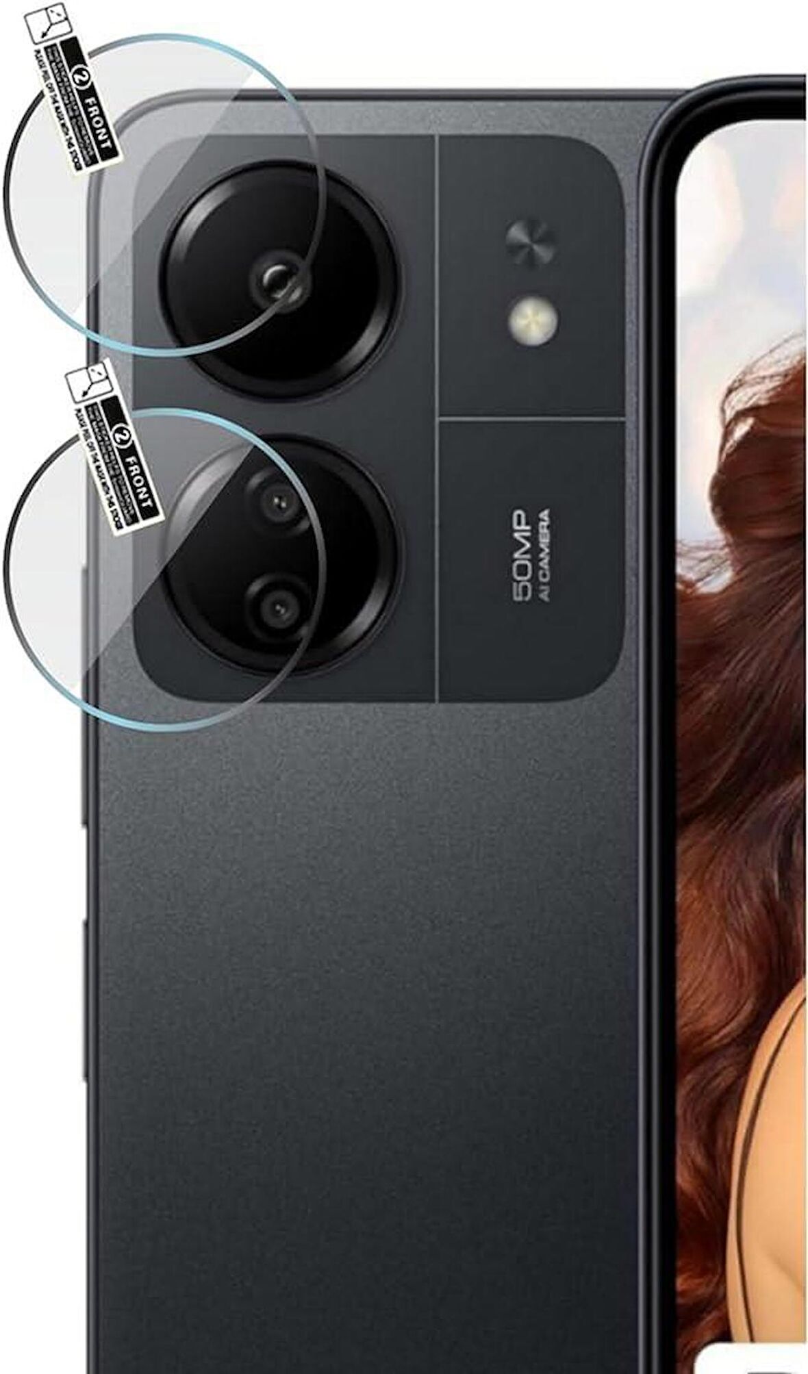 Redmi 13C Esnek Nano Kamera Lens Koruyucu (1 Set)