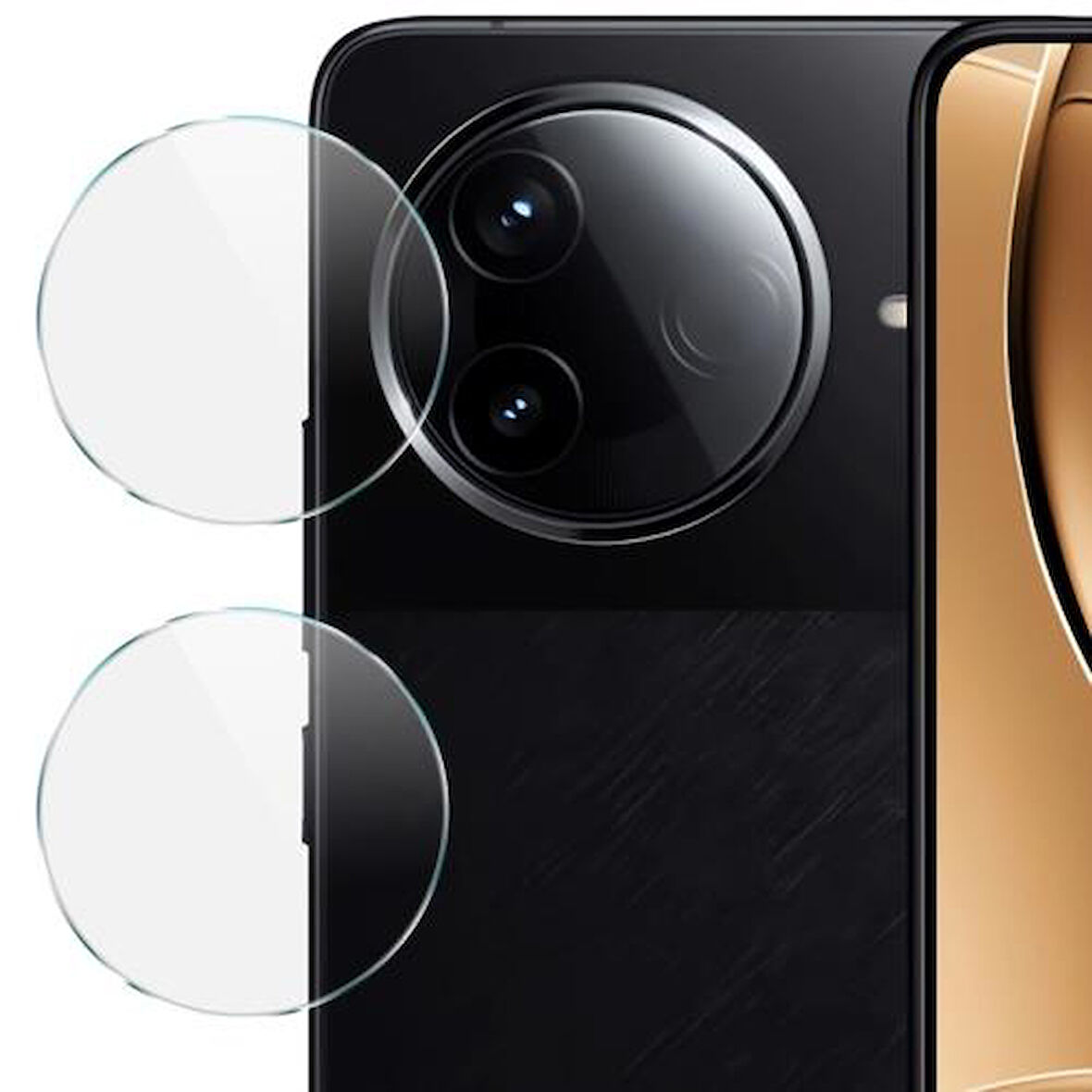 Poco F7 Pro Esnek Nano Kamera Lens Koruyucu (2 adet)