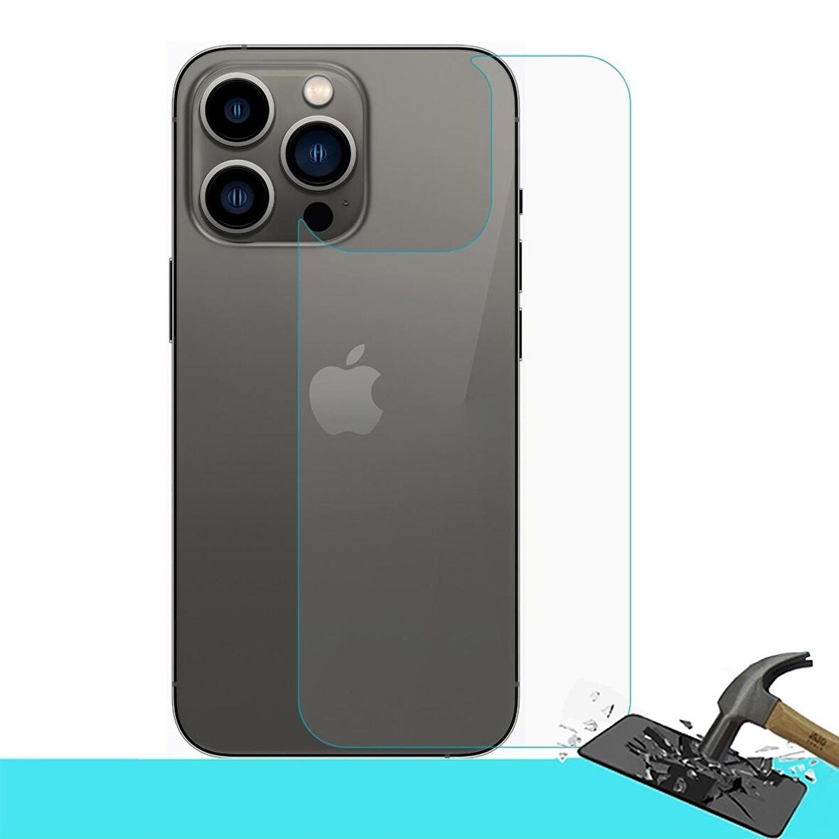 ECR Apple Iphone 15 Pro Max ile Uyumlu MAT Arka Esnek Nano Koruyucu
