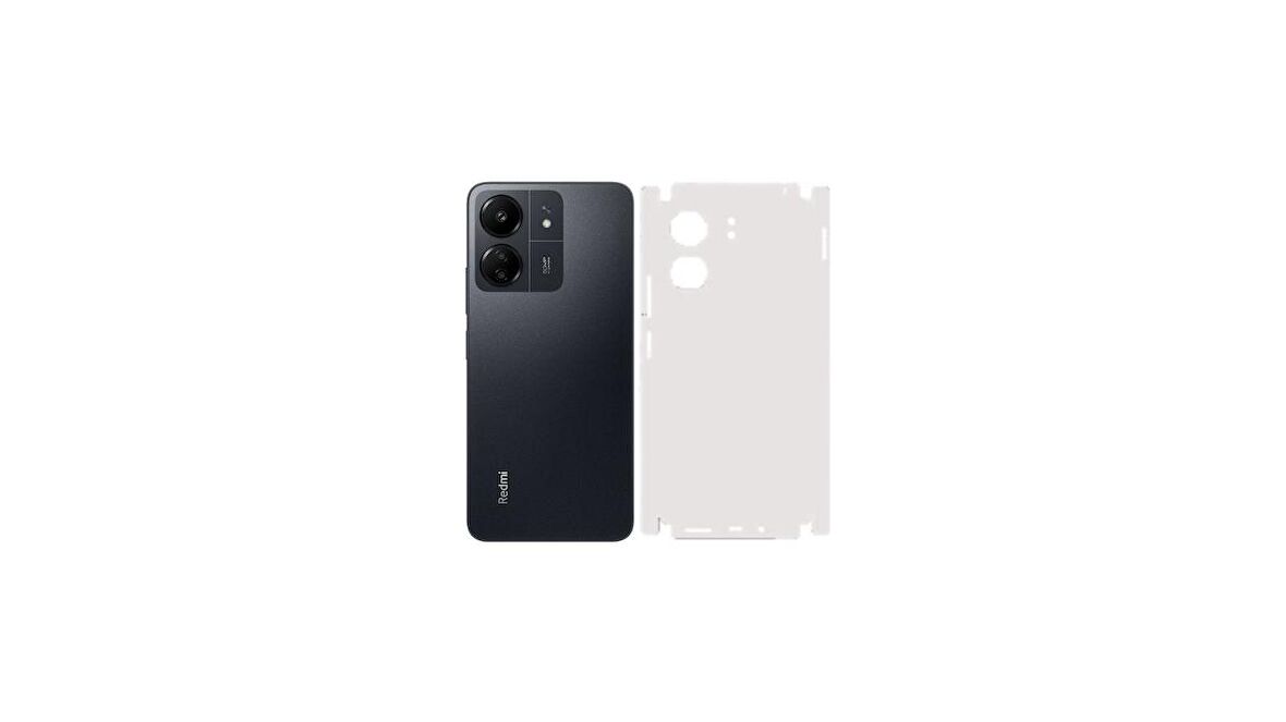 Redmi 13C ile Uyumlu MAT Arka Kaplama