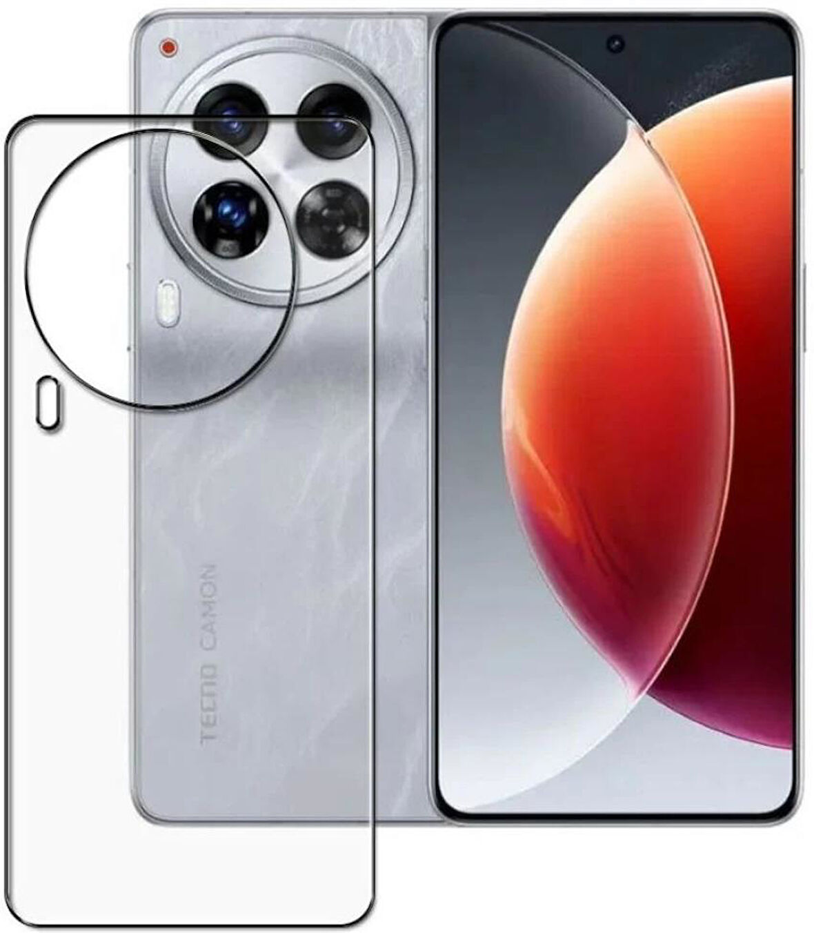 Tecno Camon 30 5G ile Uyumlu Arka Kırılmaz MAT Esnek Nano Koruyucu