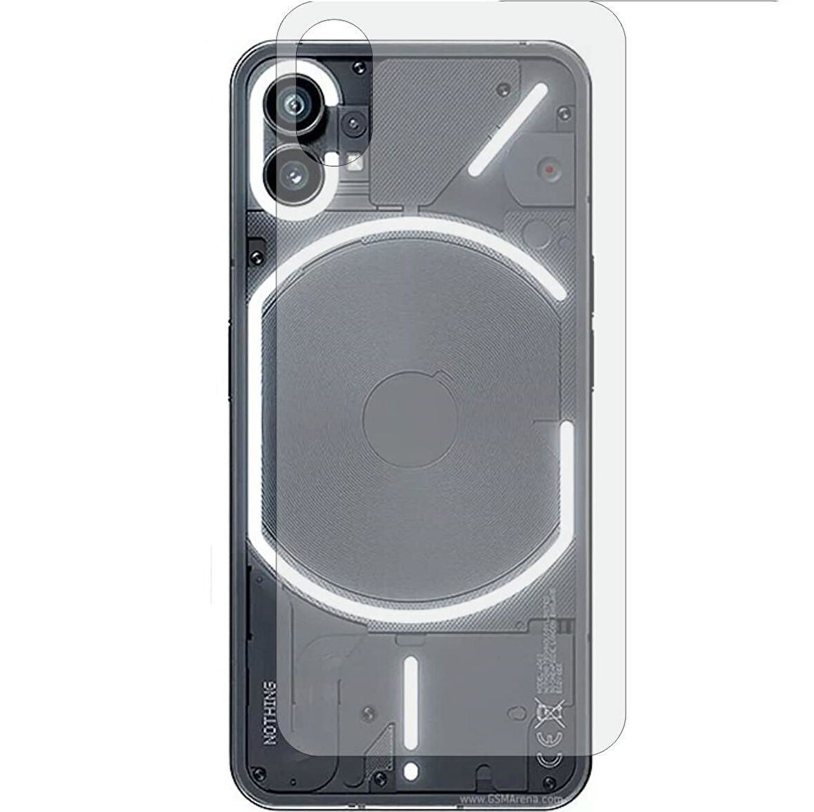 Nothing Phone 1 ile Uyumlu MAT Arka Esnek Nano Koruyucu