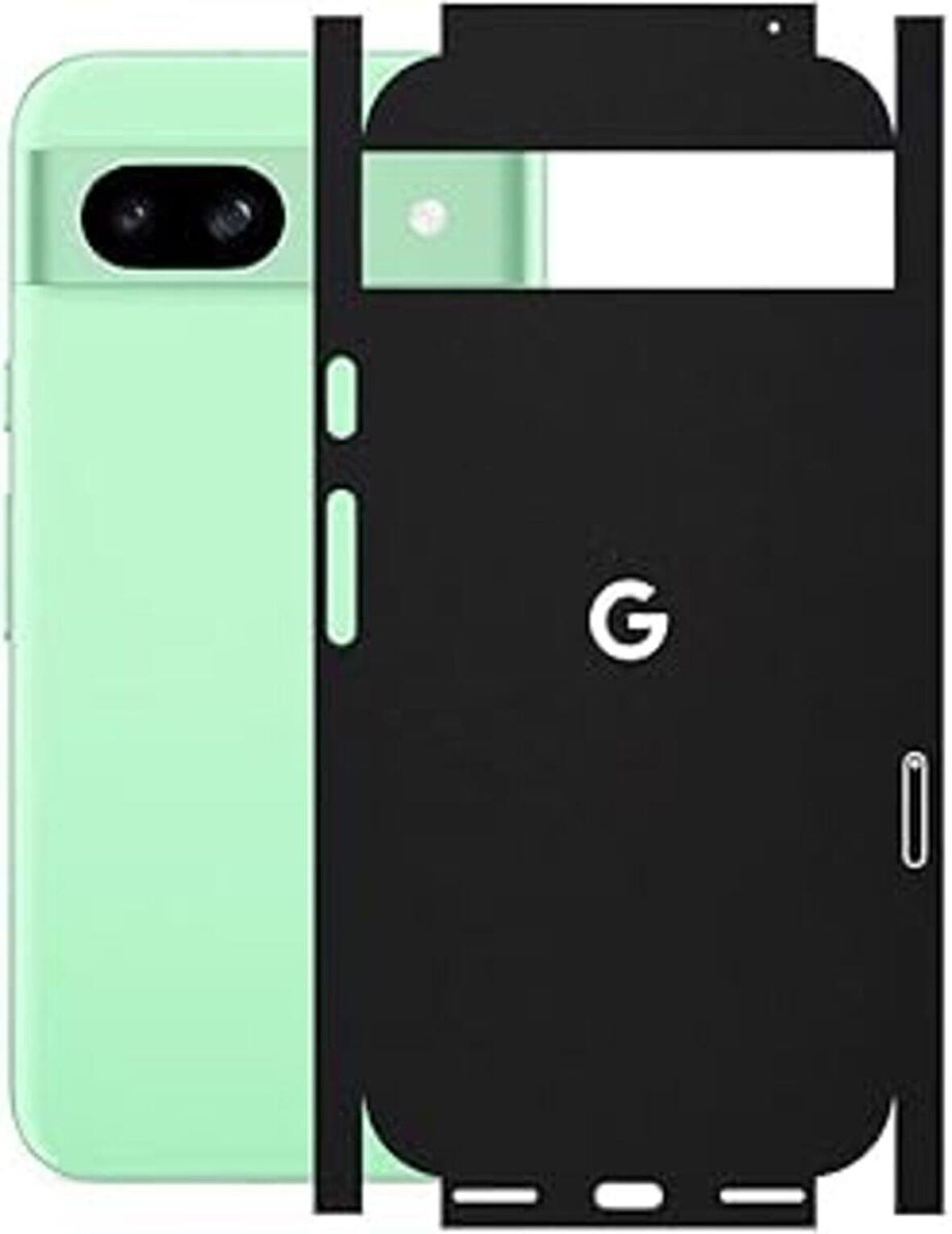 Google Pixel 8A Mat Siyah Arka Kaplama