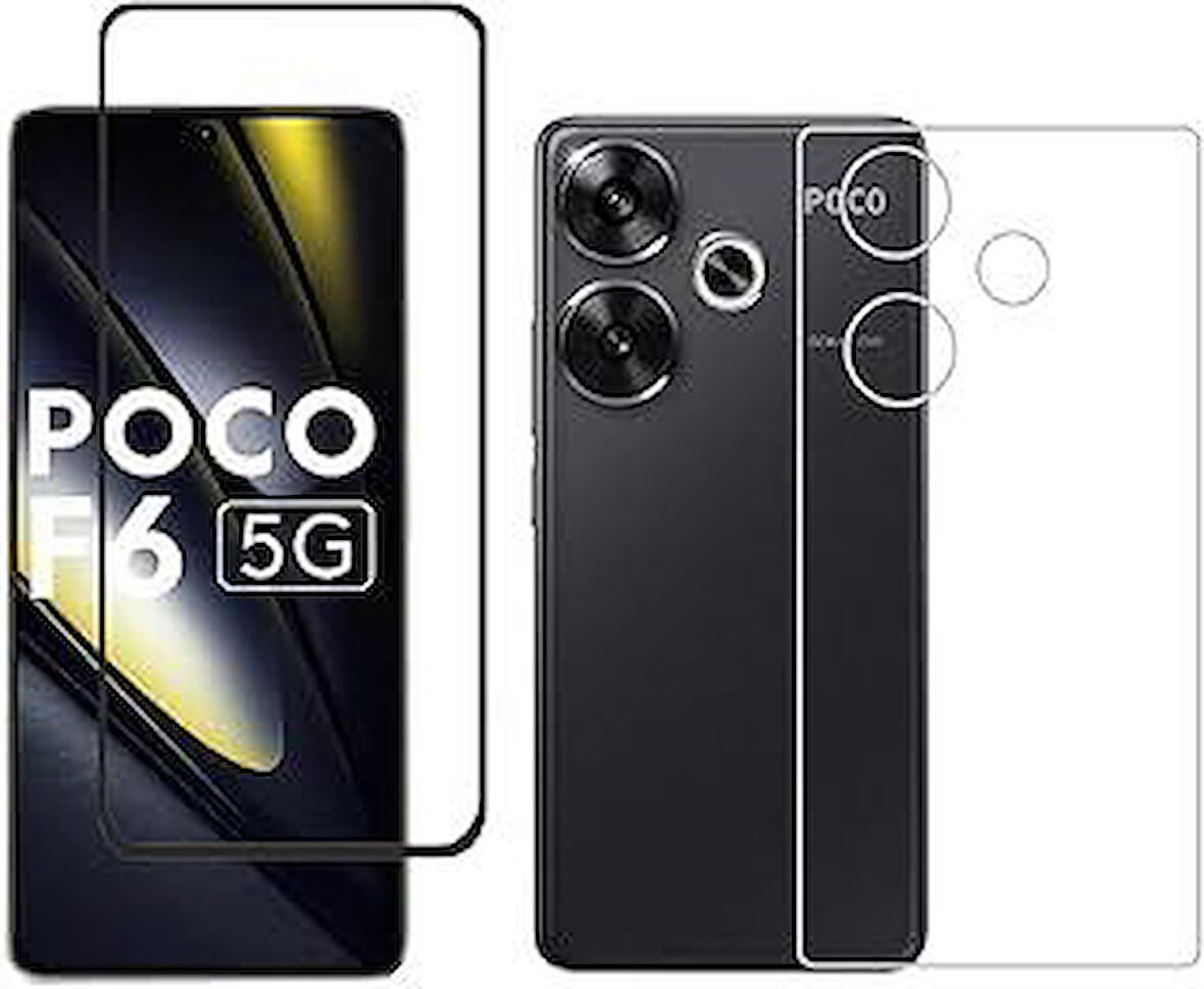 Poco F6 ile Uyumlu MAT Arka Esnek Nano Koruyucu