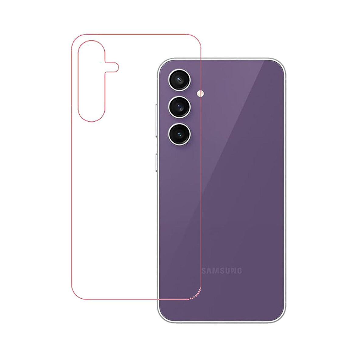 Samsung Galaxy S23 FE Uyumlu ŞEFFAF Arka Esnek Nano Koruyucu