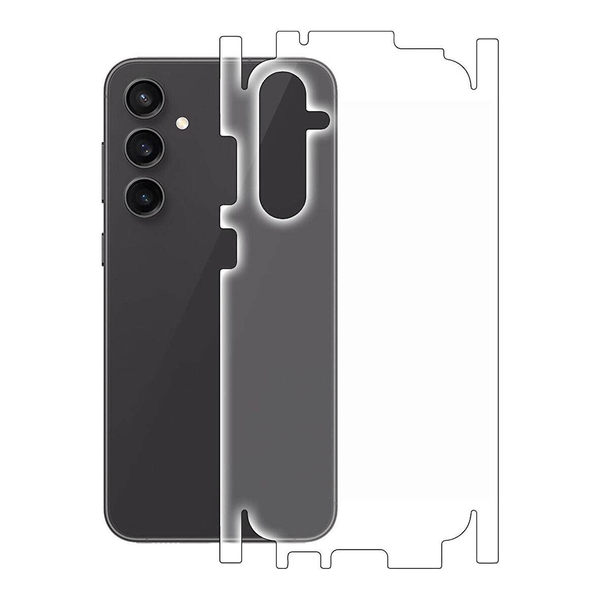 Samsung Galaxy S23 FE ile Uyumlu MAT TPU Arka Kaplama 360