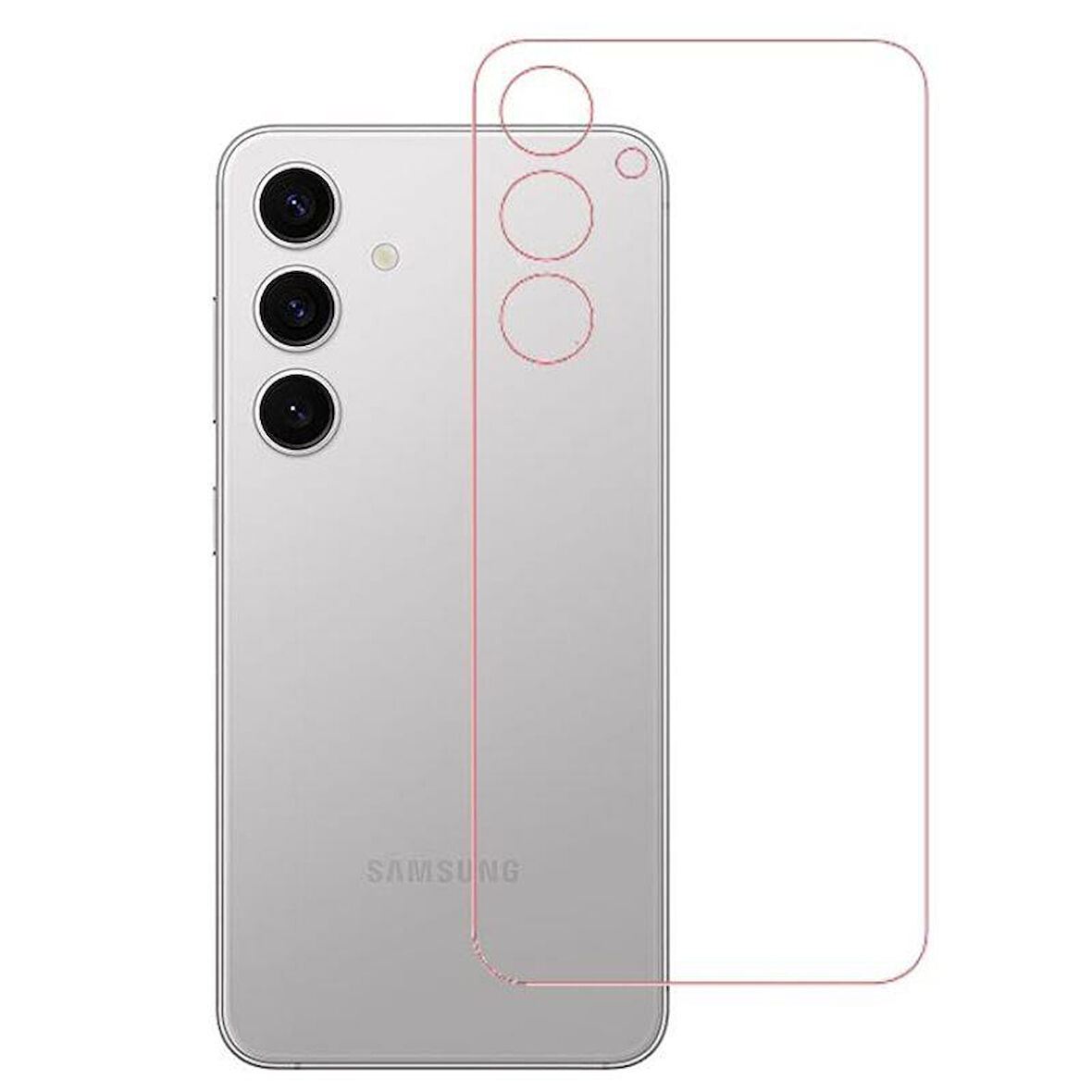 Samsung Galaxy S24 Plus Uyumlu ŞEFFAF Arka Esnek Nano Koruyucu