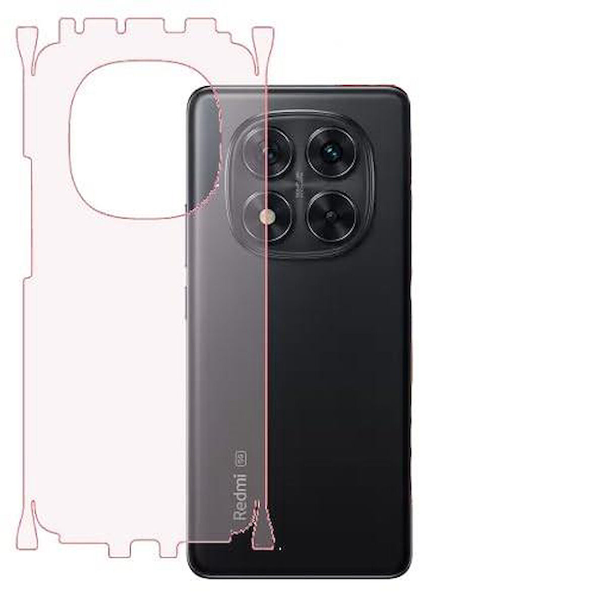 Redmi Note 14 Pro Plus ile Uyumlu MAT TPU Arka Kaplama 360