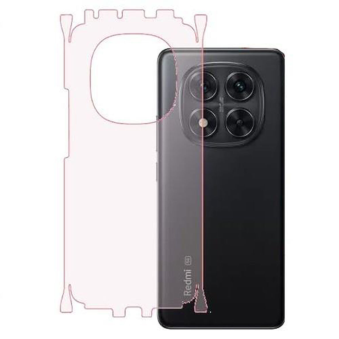 Redmi Note 14 Pro ile Uyumlu MAT TPU Arka Kaplama 360